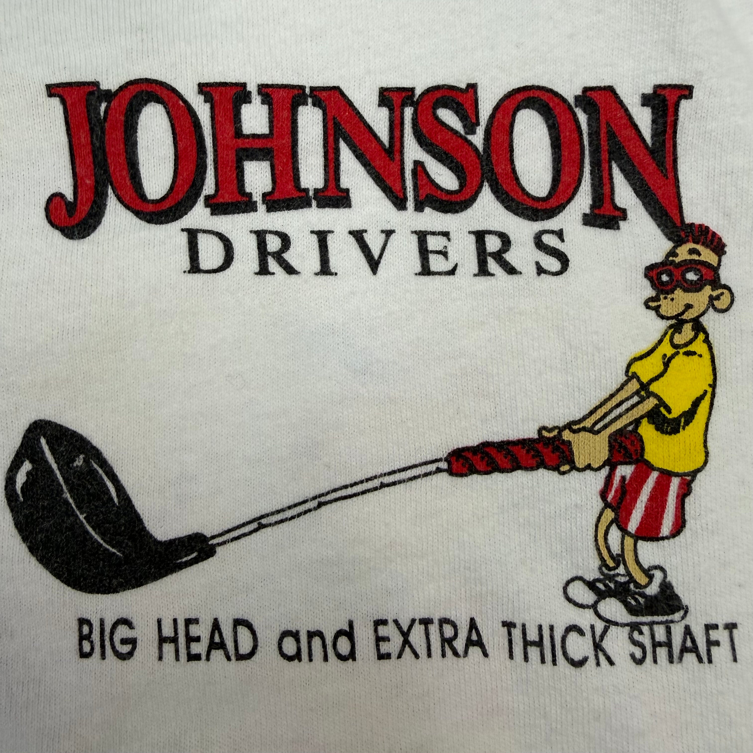 Vintage Johnson Drivers “It’s Easy To Reach The Hole…” Tee White