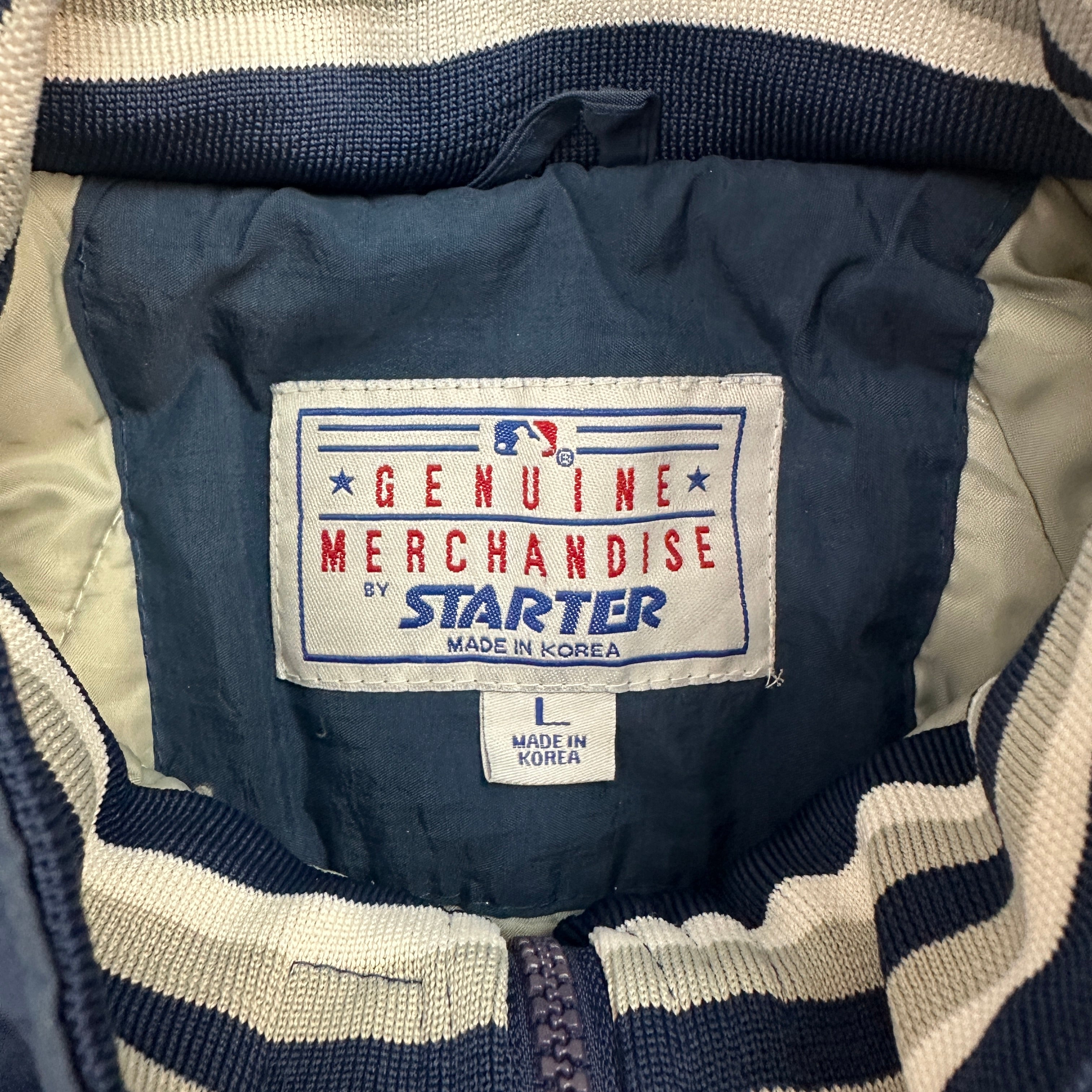 Vintage Starter New York Yankees Zip Up Windbreaker Jacket Blue