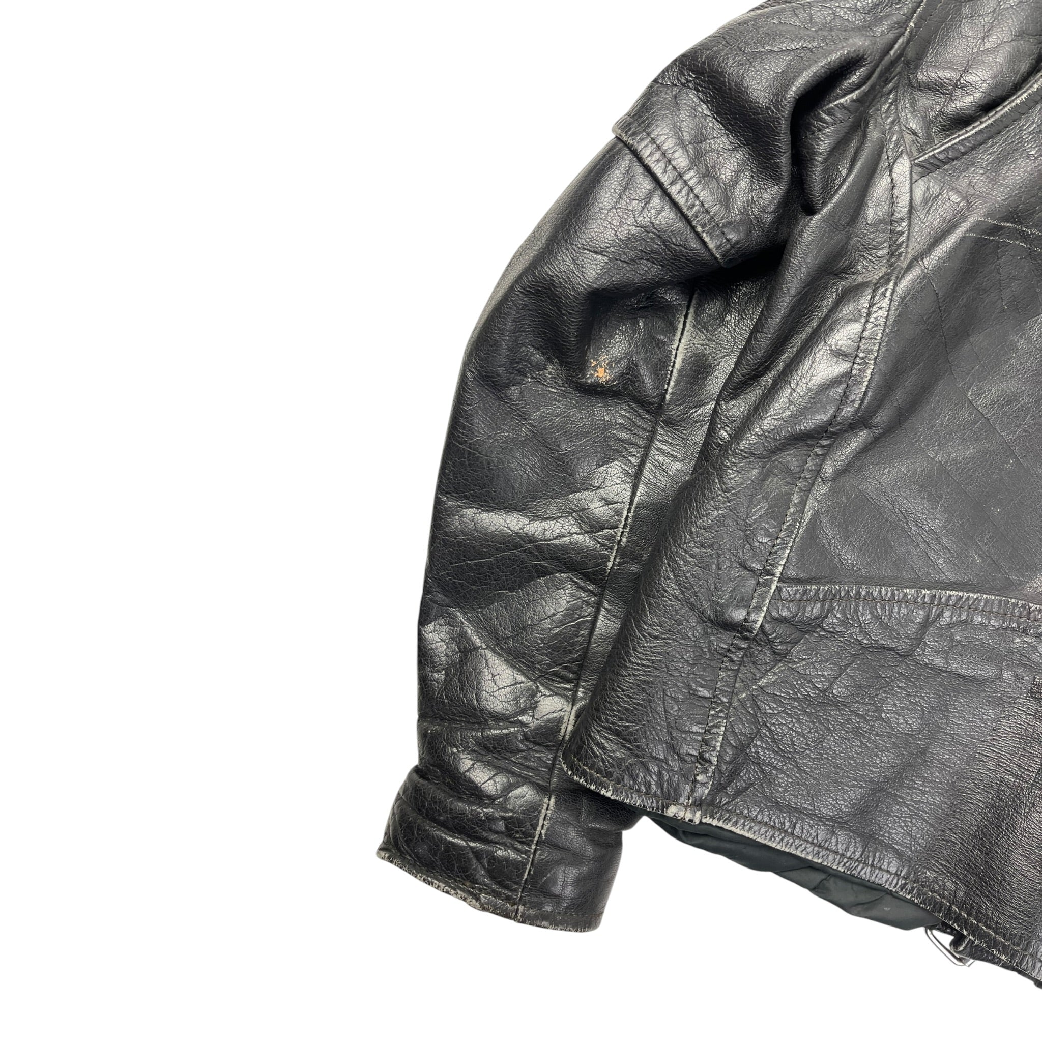 Vintage Motor Biker Leather Jacket