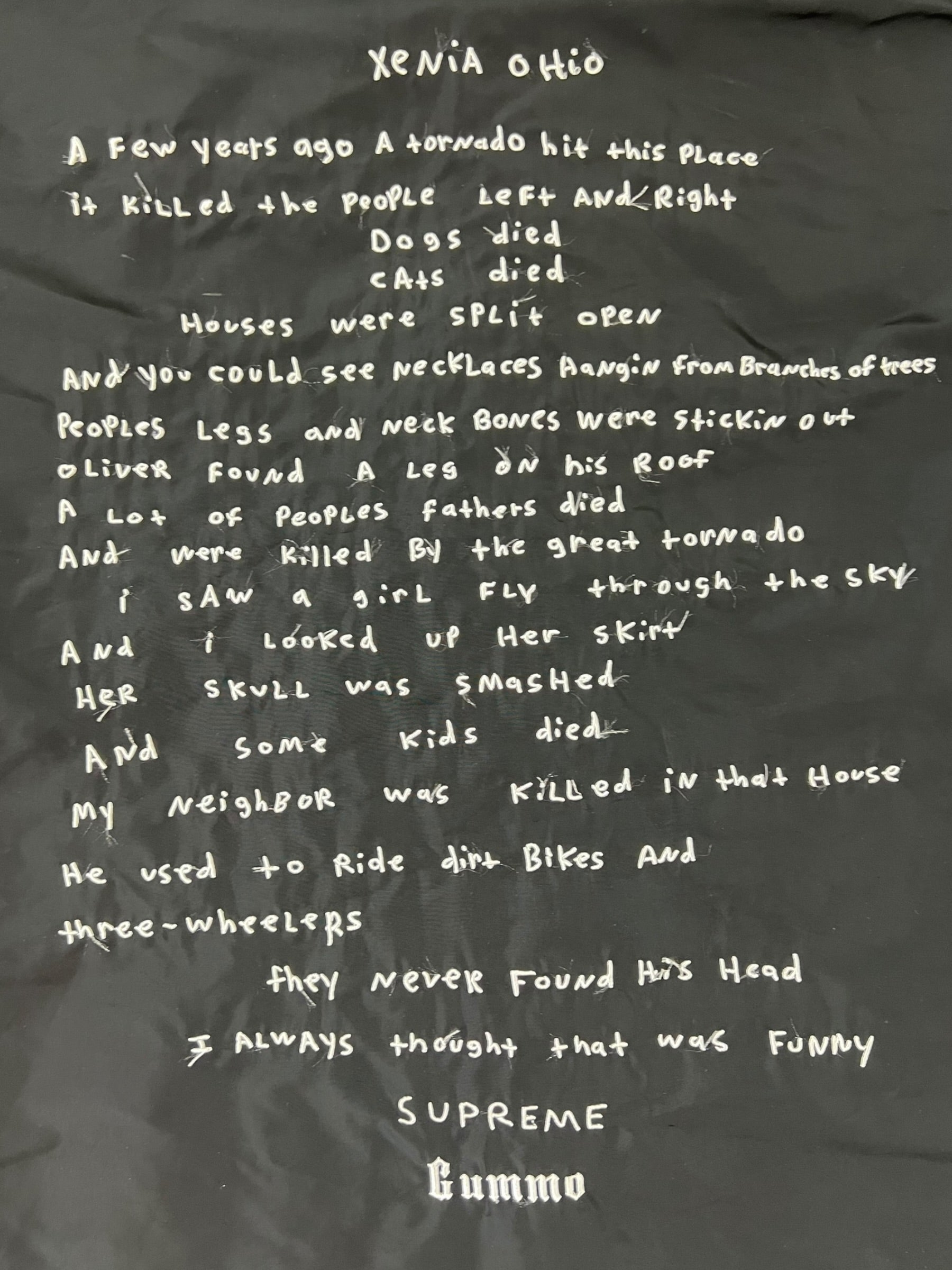 Supreme x Gummo Coaches Jacket Black