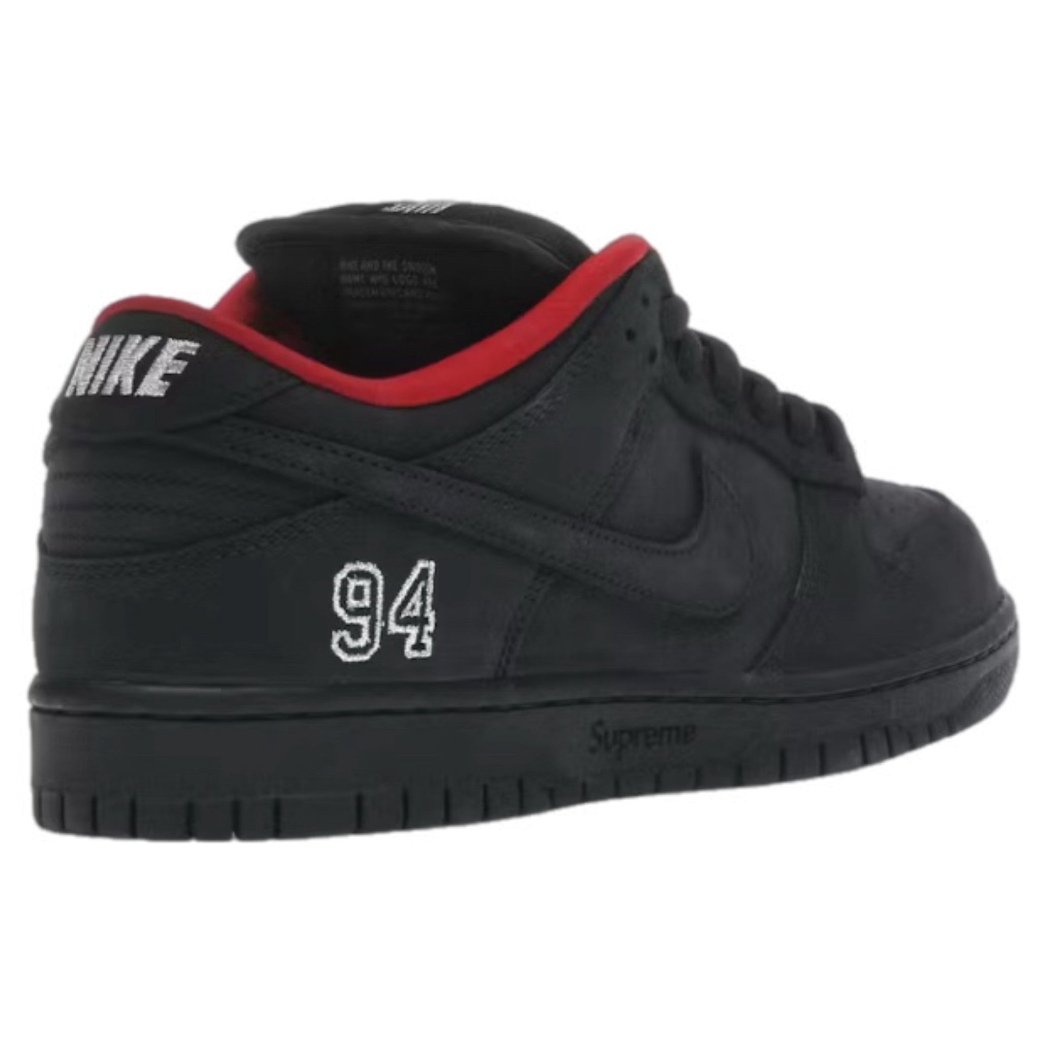 Nike SB Supreme Dunk Low 94 Black/Black