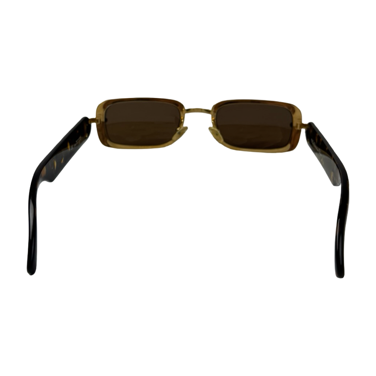 Vintage Christian Dior Eva Quilted Gold Plate Frame 42V Sunglasses