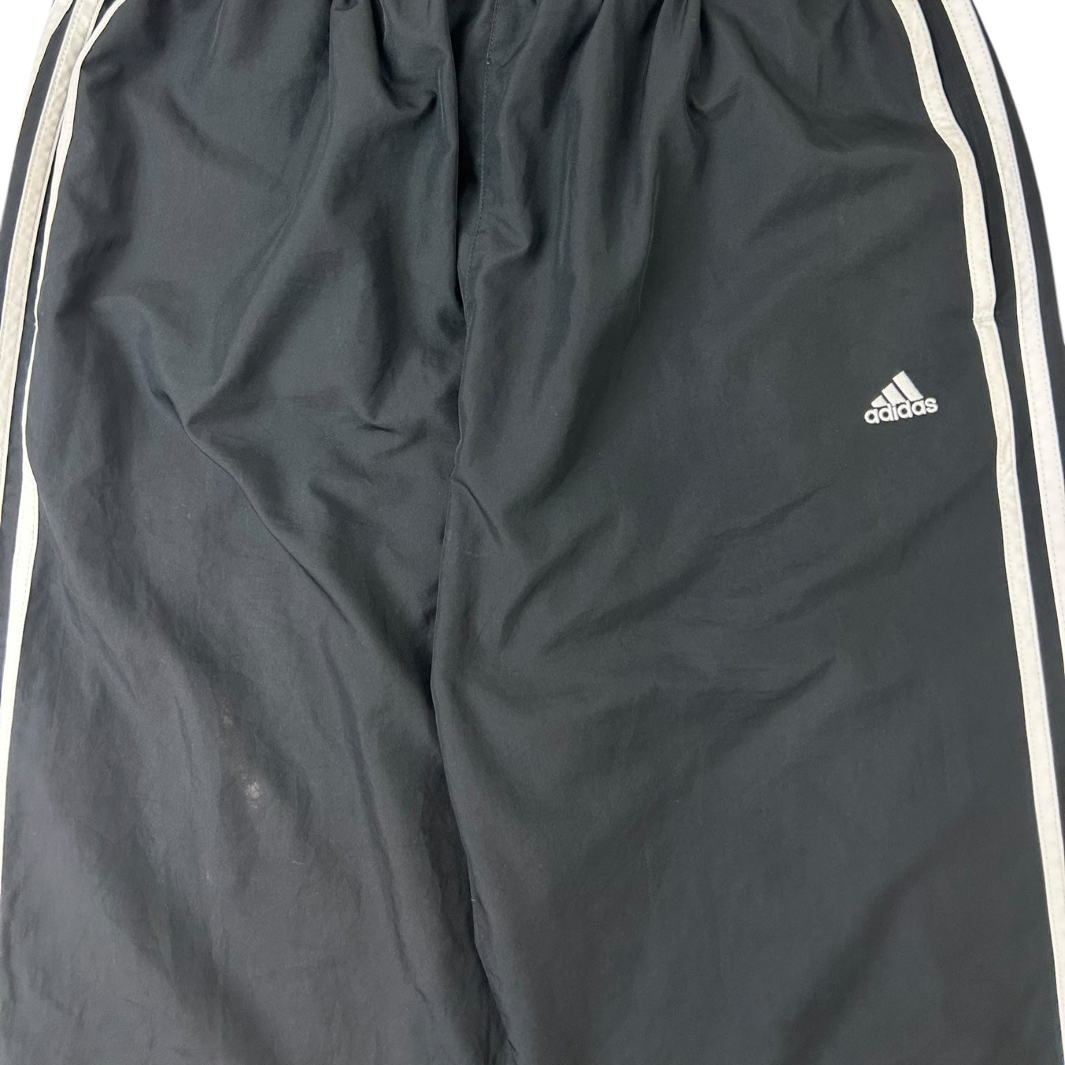 Vintage Adidas 3-Stripe Baggy Track Pants Black