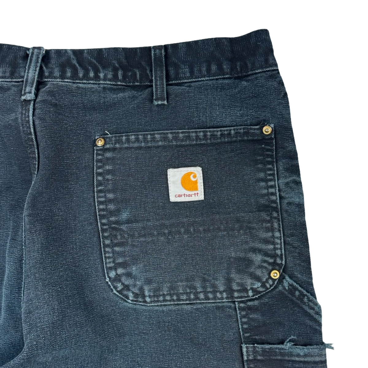 Vintage Carhartt Double Knee Bottoms Faded Black