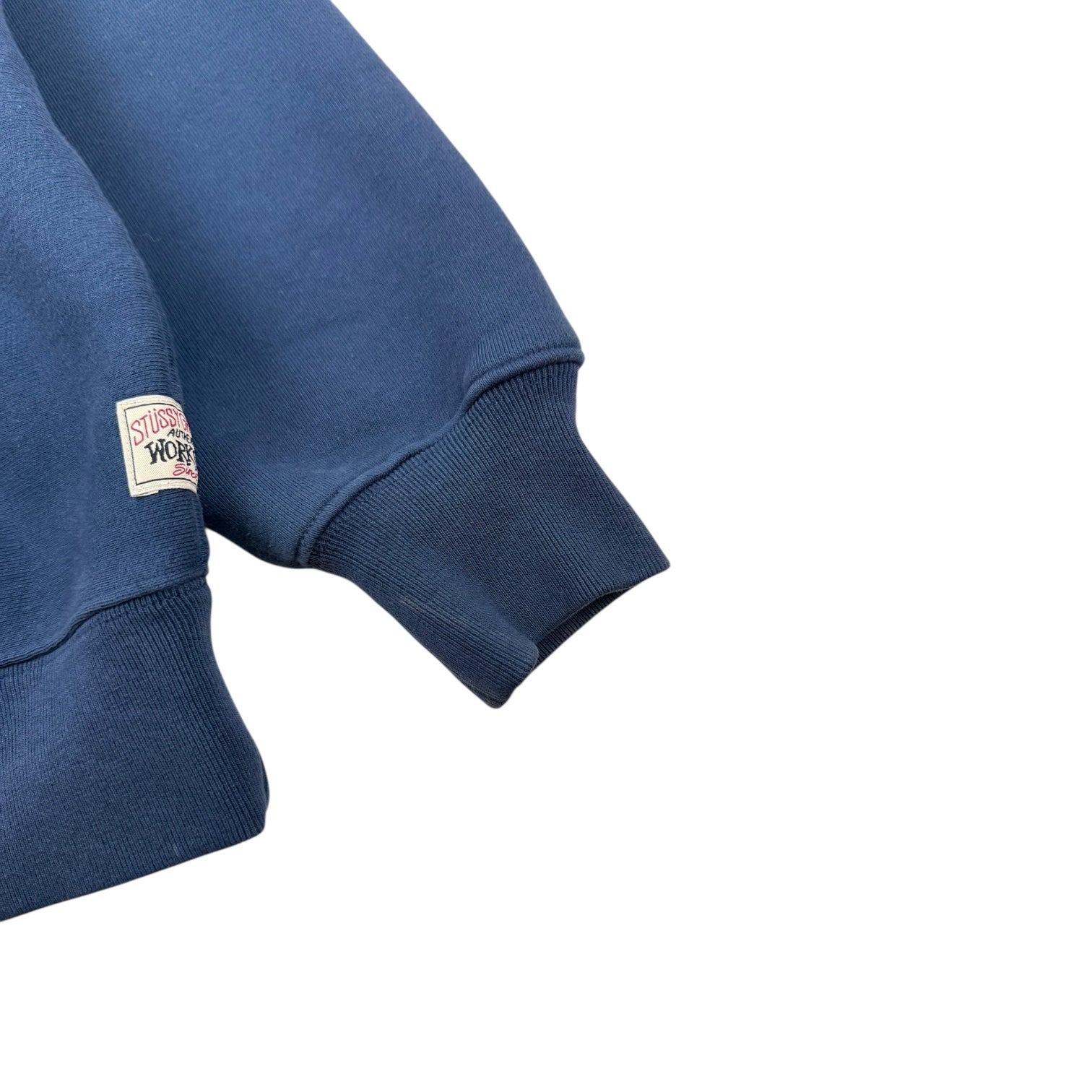 Stussy Raglan Zip-Up Hoodie Navy