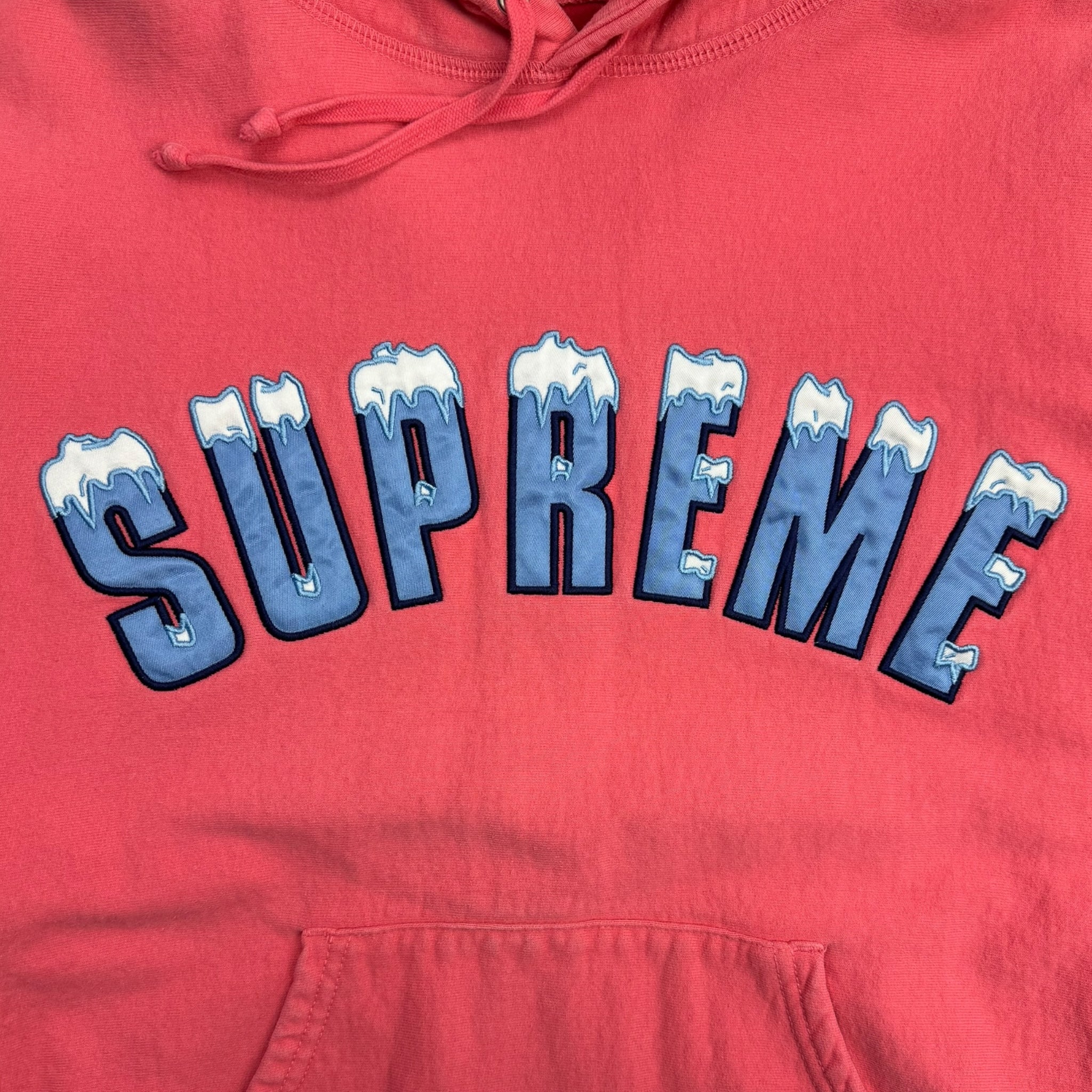 Supreme Icy Arc Hooded Sweatshirt Bright Coral