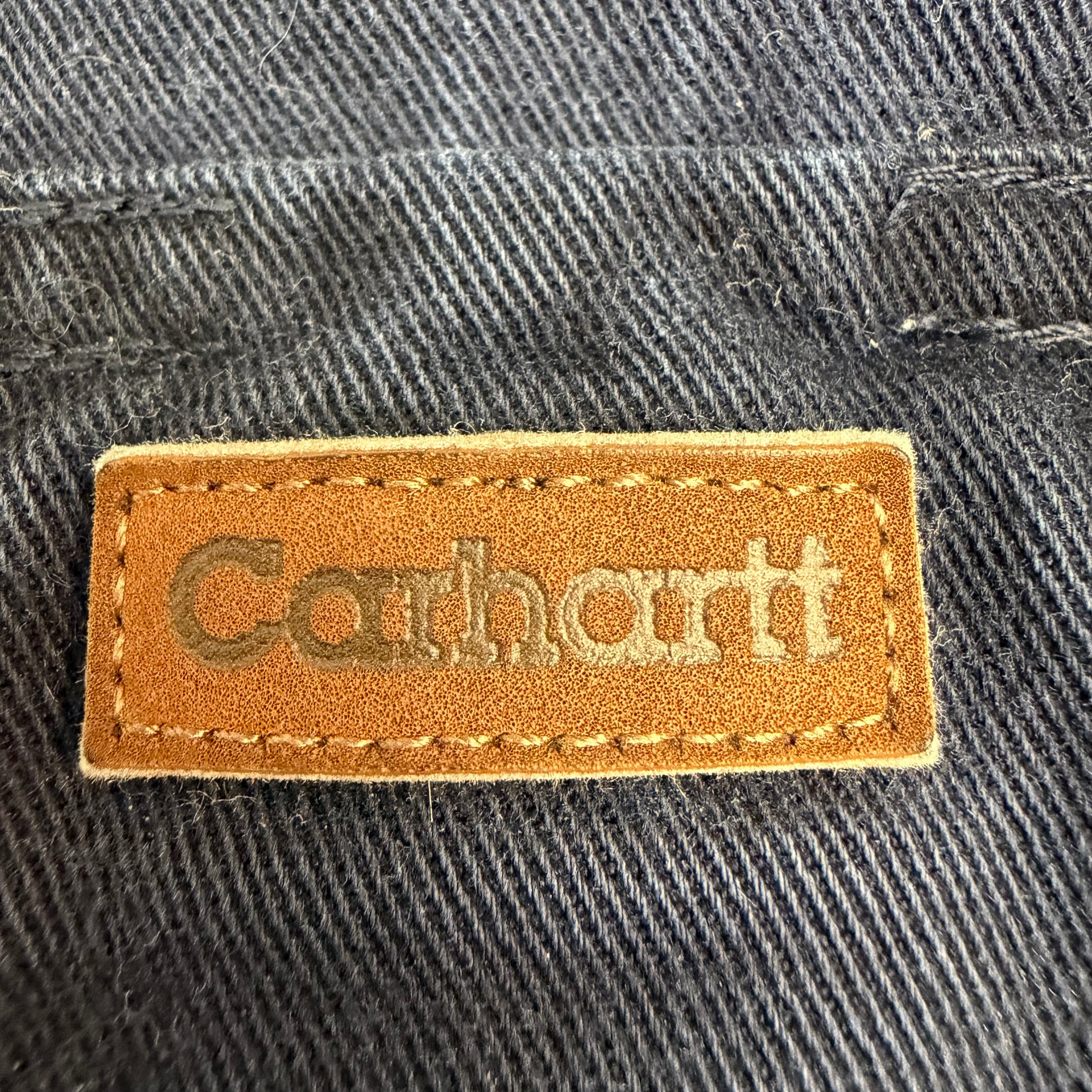 Vintage Carhartt Button Up Hunting Shirt Navy