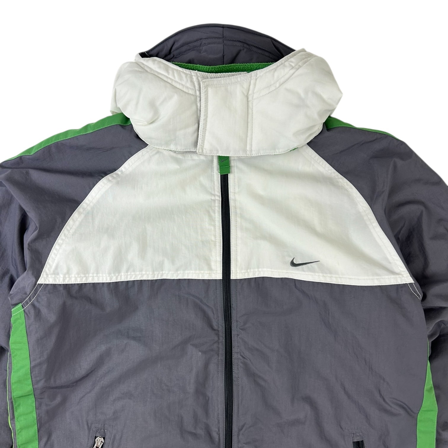 Vintage Nike Reversible Puffer Jacket Green/Gray