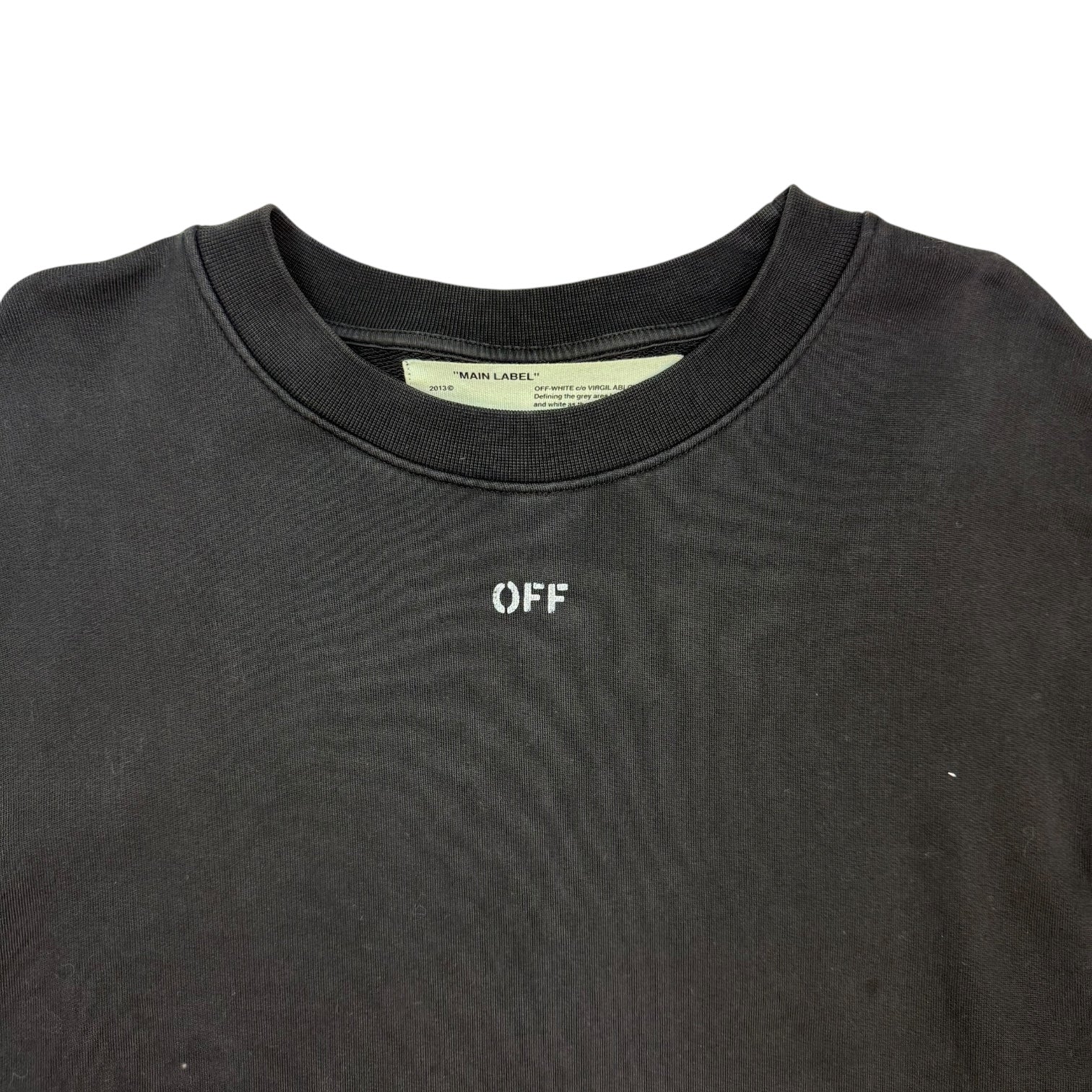 Off-White Arrows And Tulips Crewneck Black