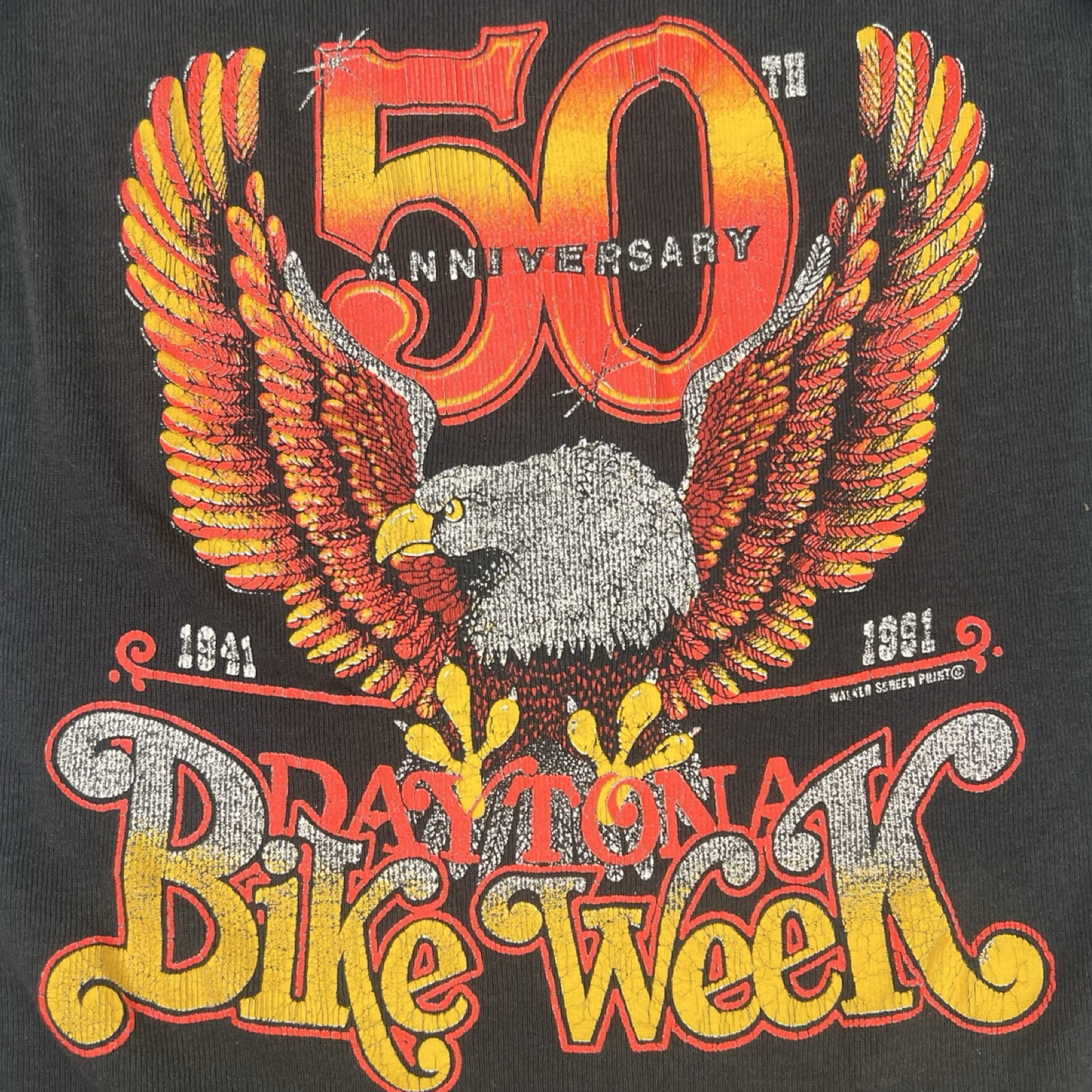(W) Vintage 1991 Daytona Bike Week 50th Anniversary Tank Top