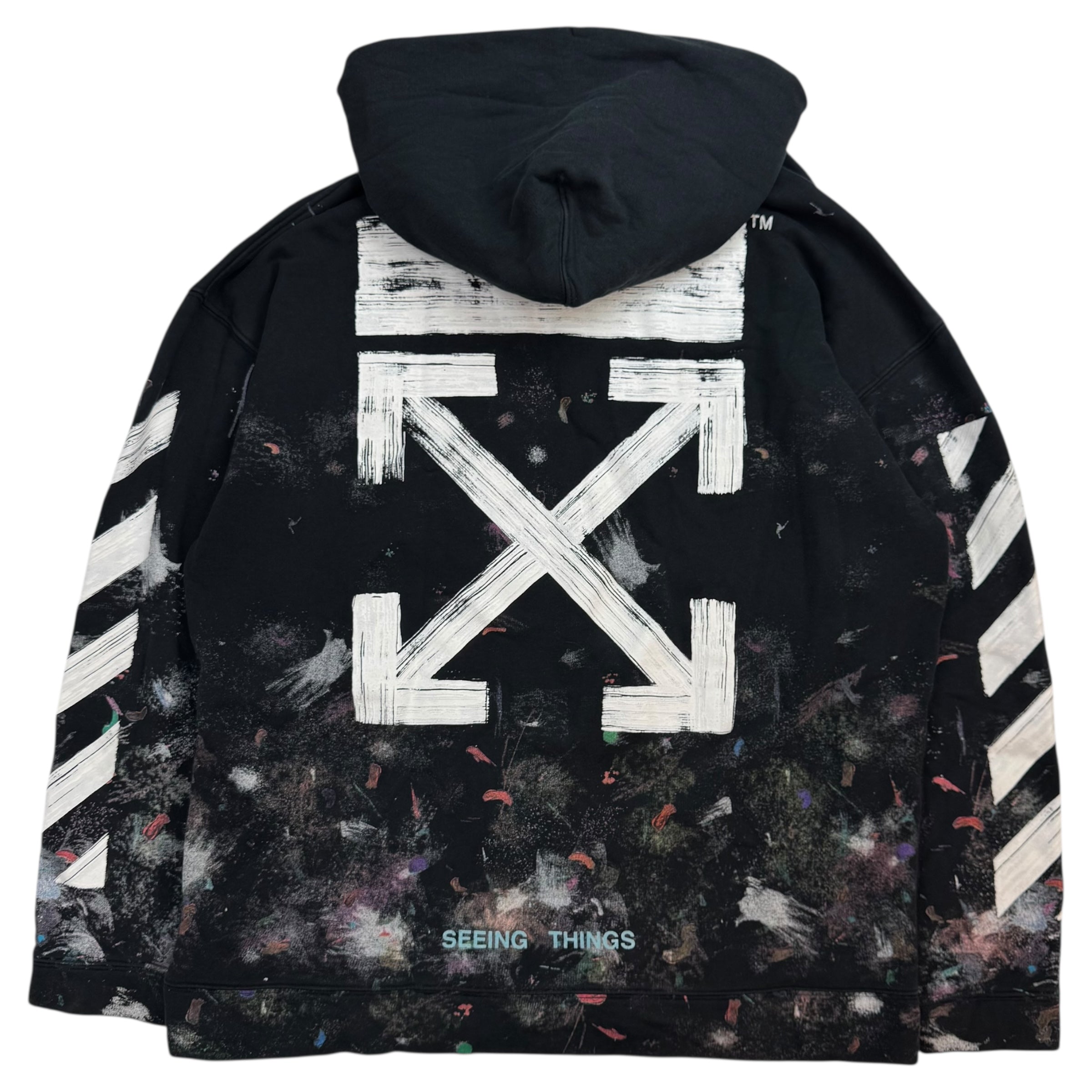 Off-White Galaxy Brushed Pullover Hoodie Black
