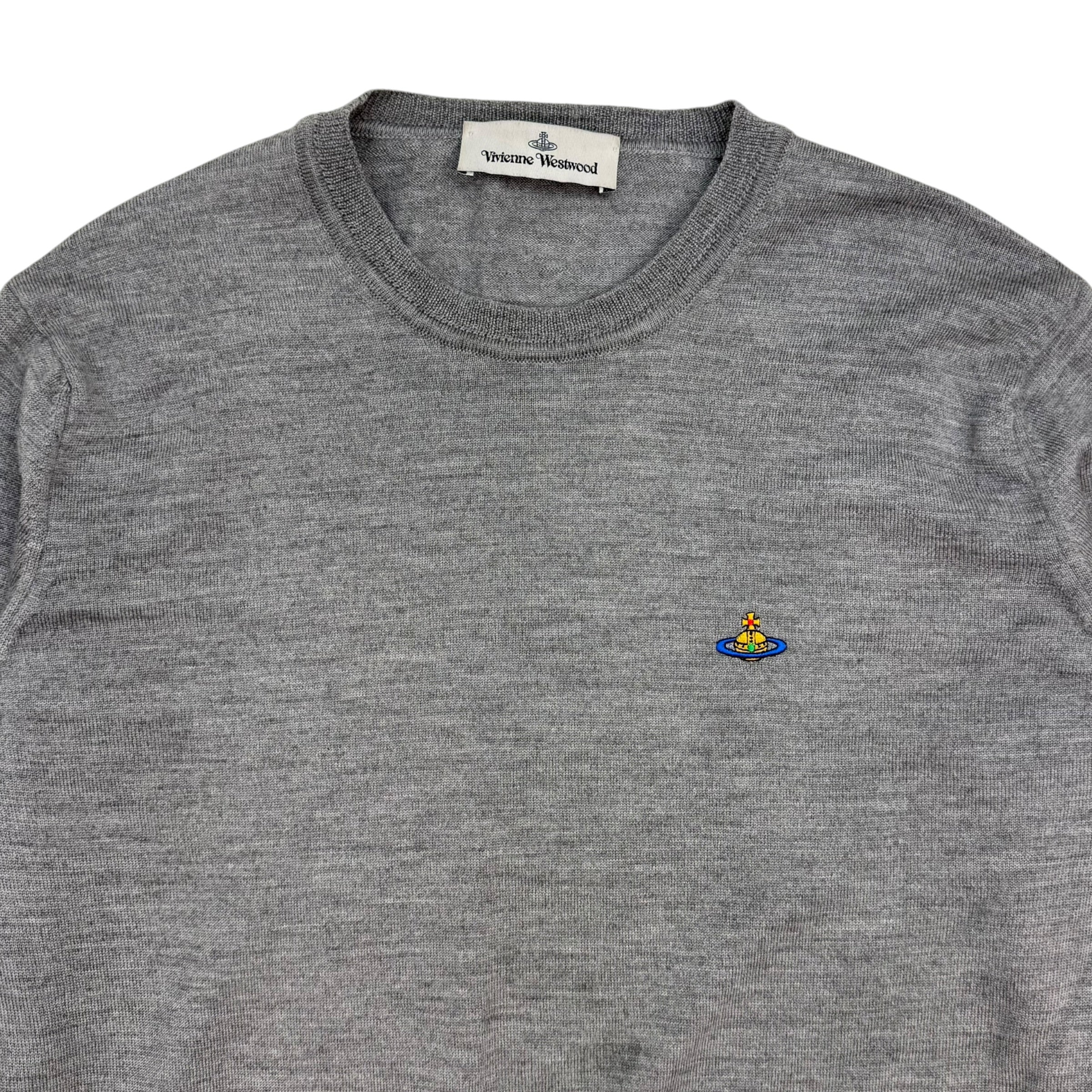 Vivienne Westwood Knit Crewneck Sweater Grey