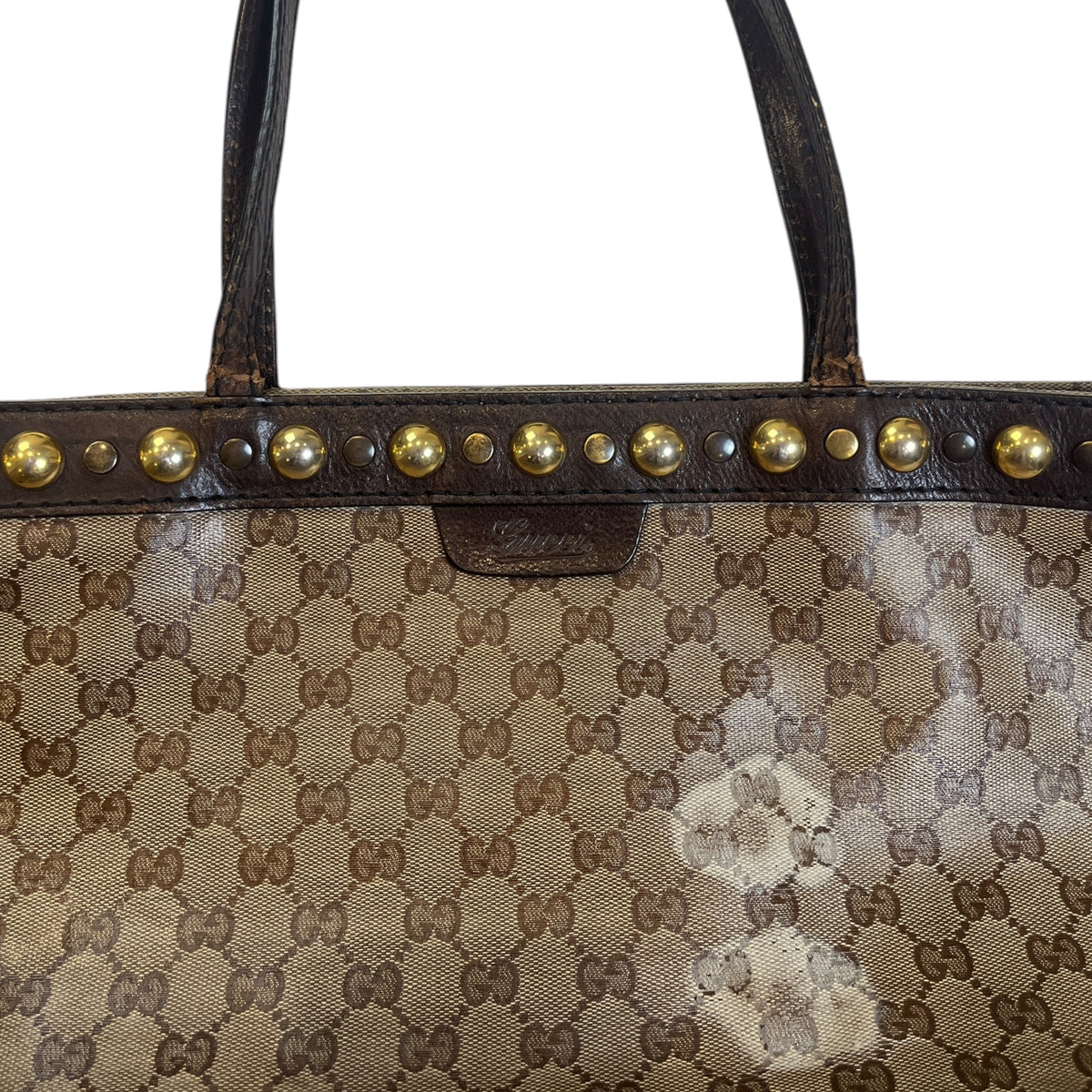 Gucci GG Crystal Babouska Studded Tote Bag