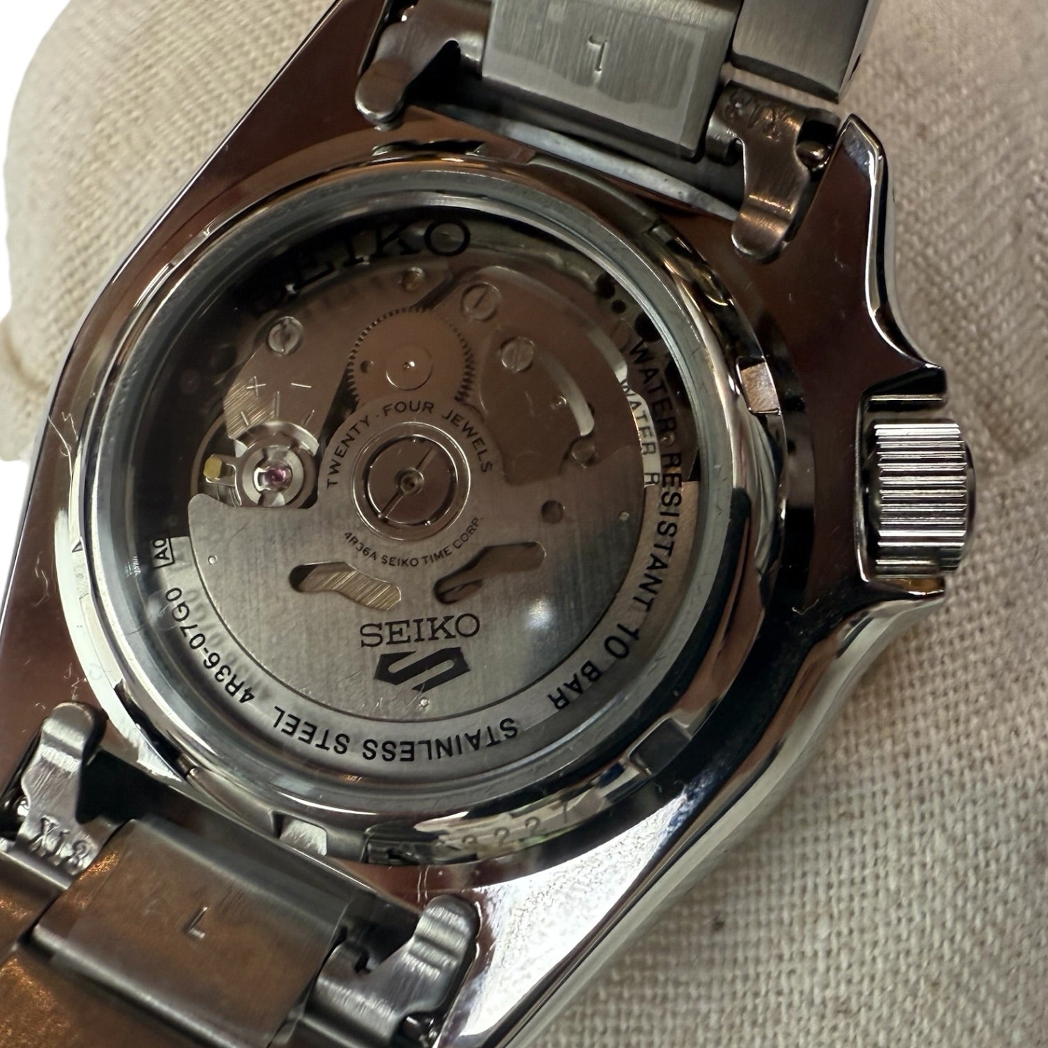 Seiko 5 Sports SRPD59 Automatic Orange Dial Diver Watch