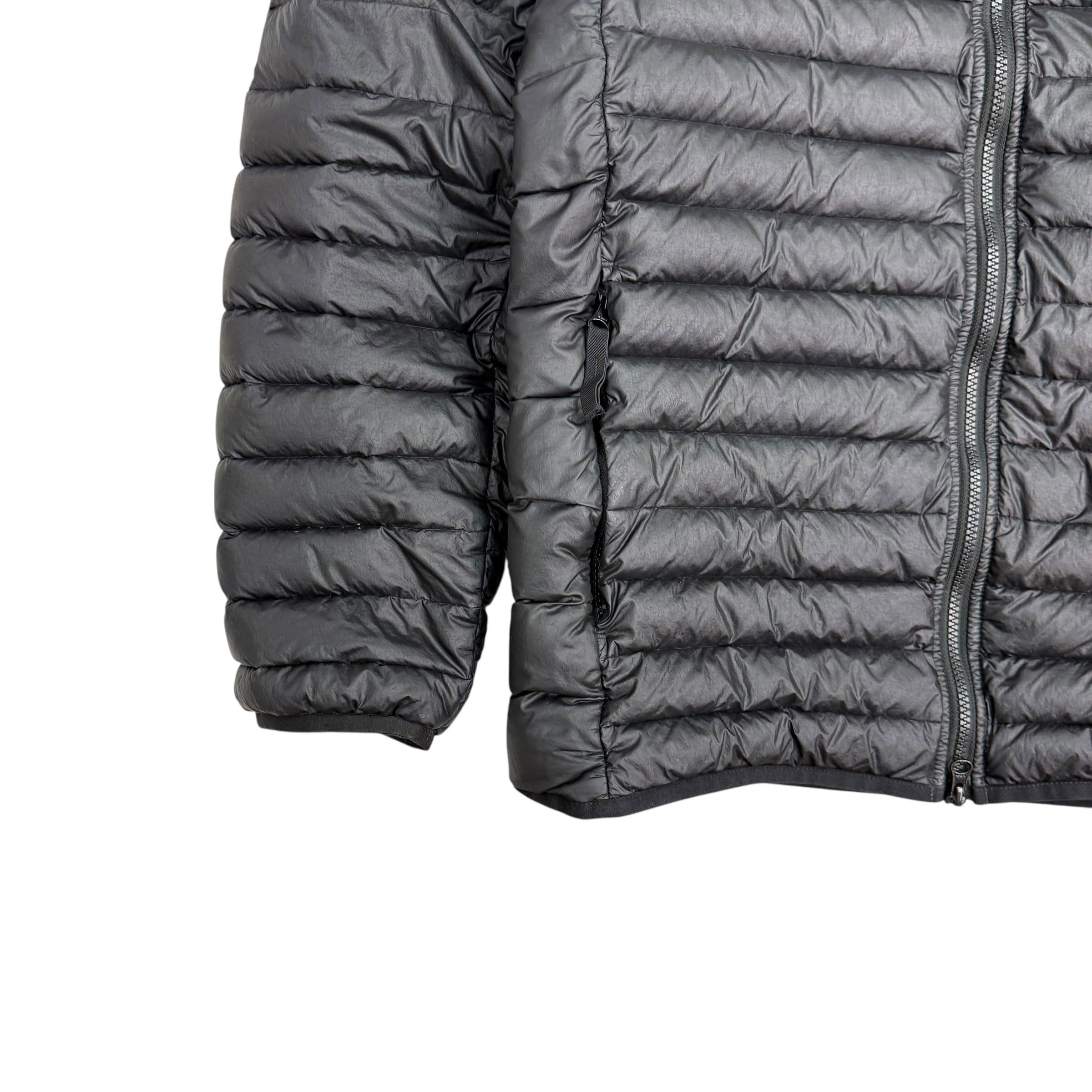 Stone Island Loom Woven Nylon Down Jacket Black