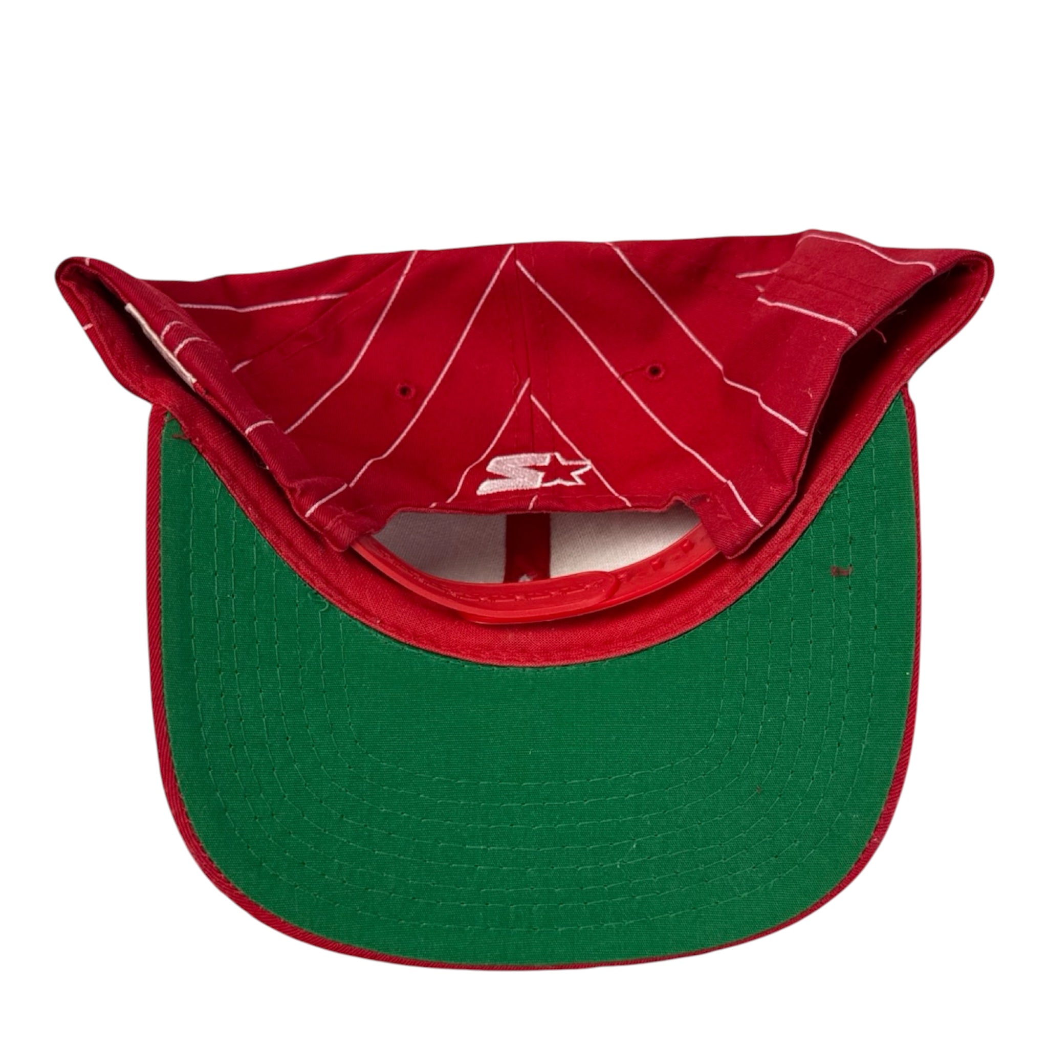 Vintage Starter Canada Pinstripe Hat Red