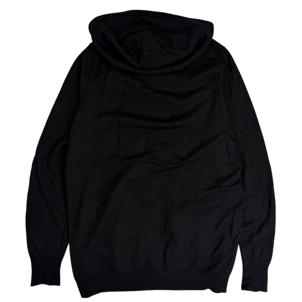 FW15 Rick Owens Cashmere Olmar Mirta Zip Up Hoodie Black