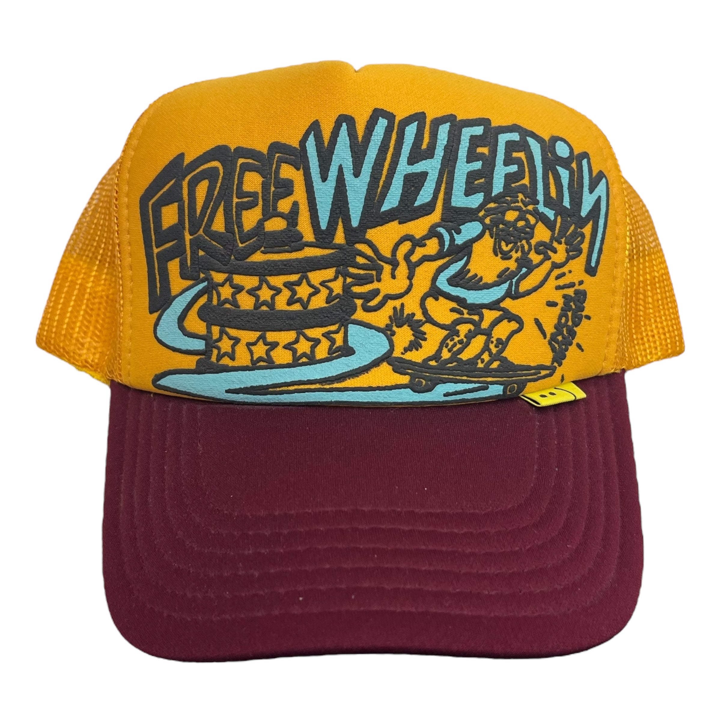 Kapital Freewheelin Trucker Hat Red/Yellow