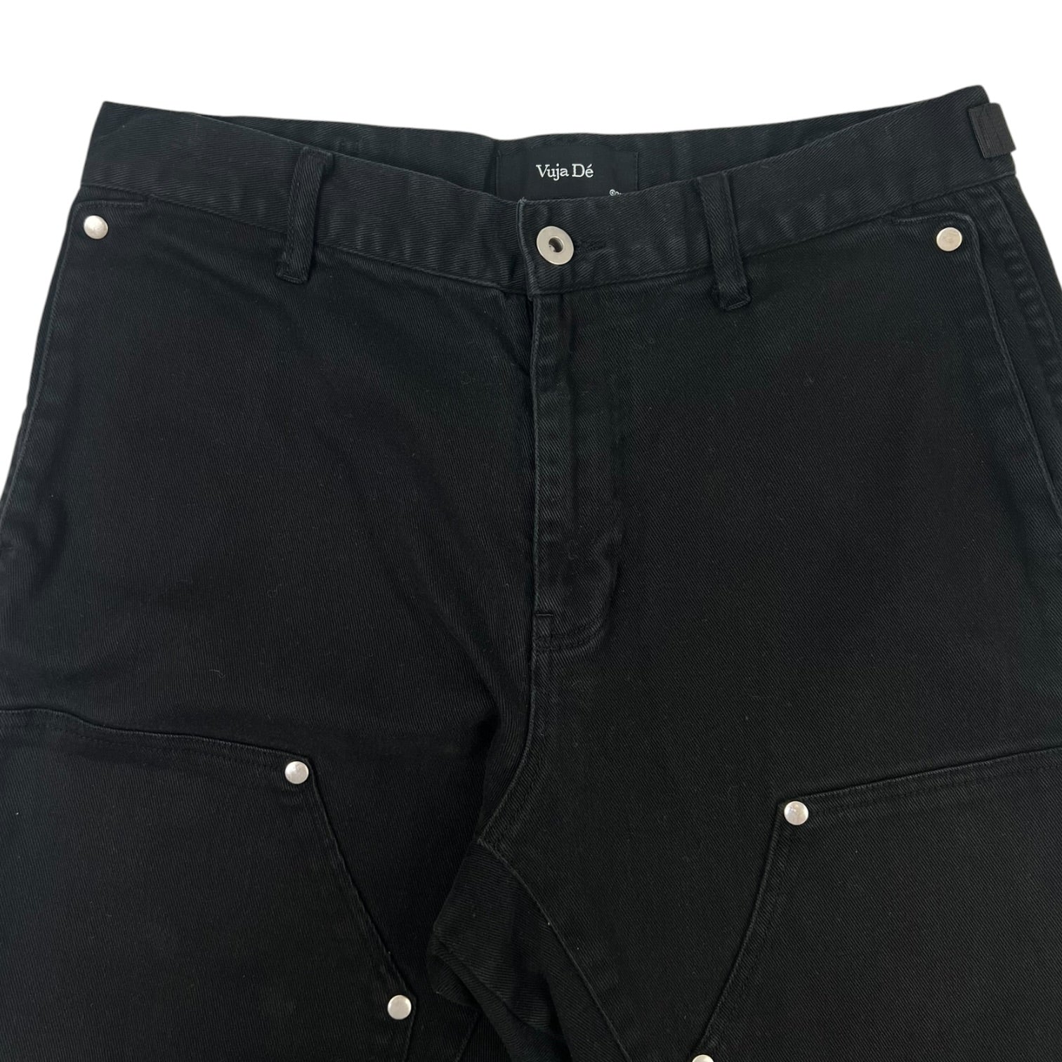 Vuja De Backzip Flared Carpenter Pants Black