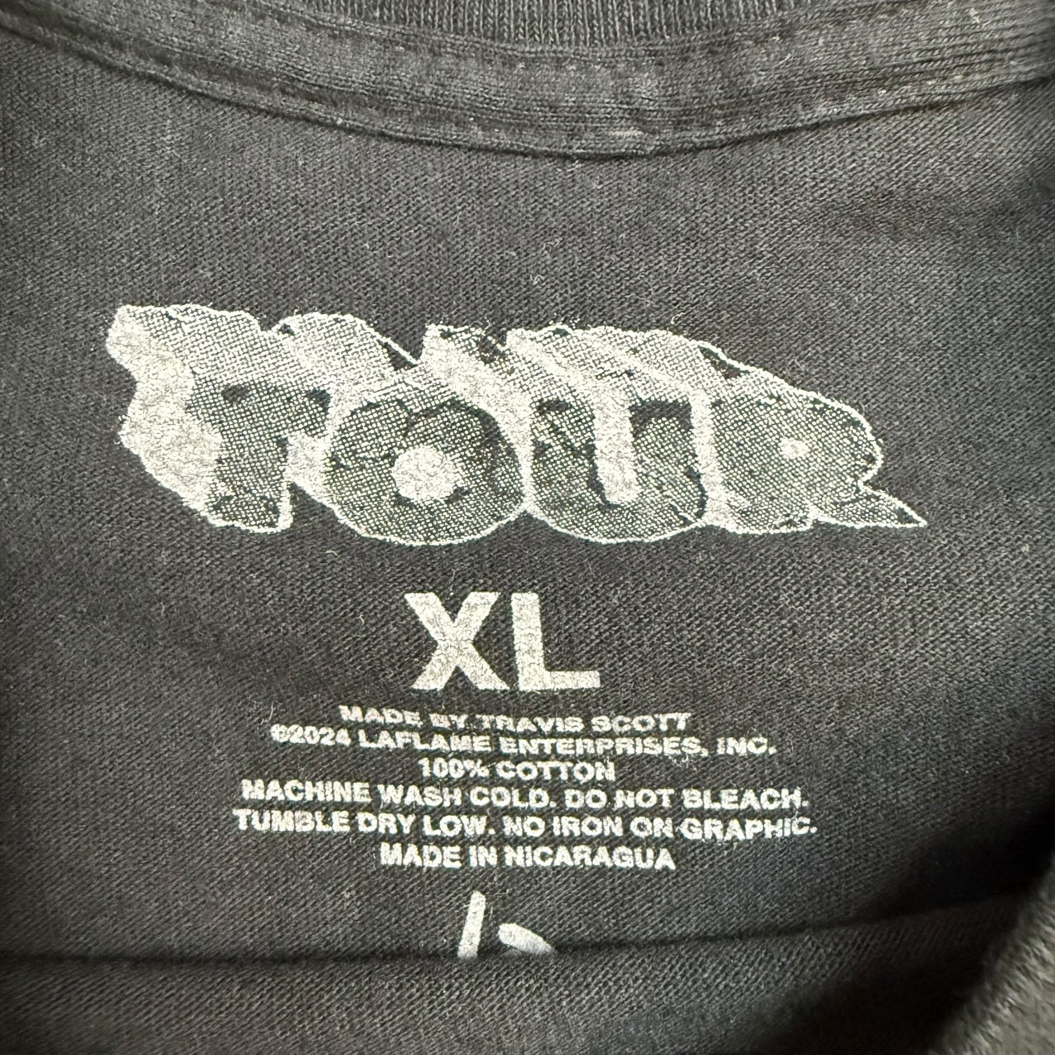 Travis Scott Utopia Tour 24 VIP Tee Black