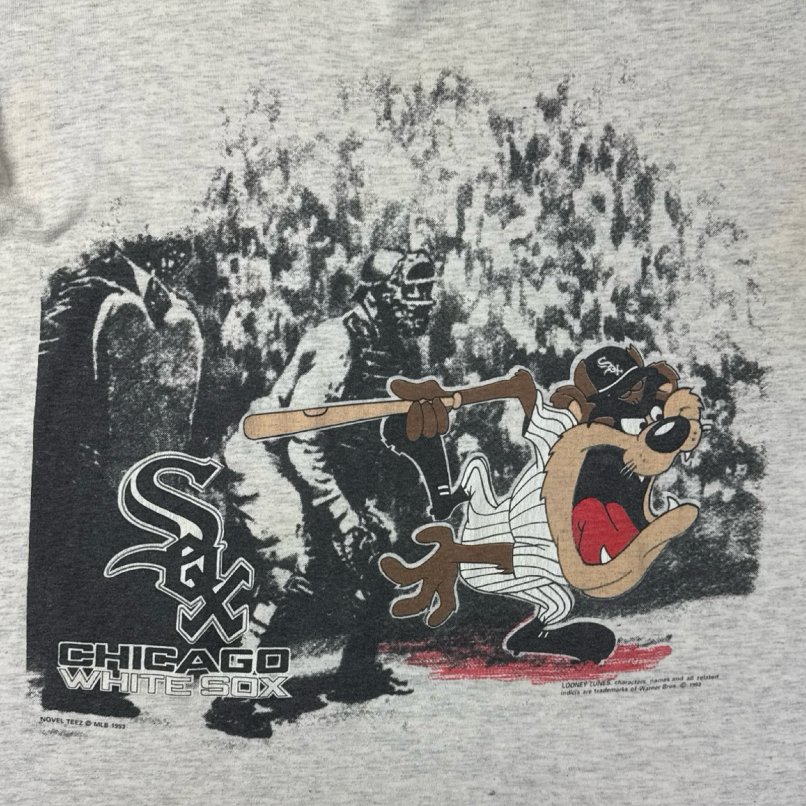 1993 Chicago White Sox Taz At Bat MLB T-Shirt