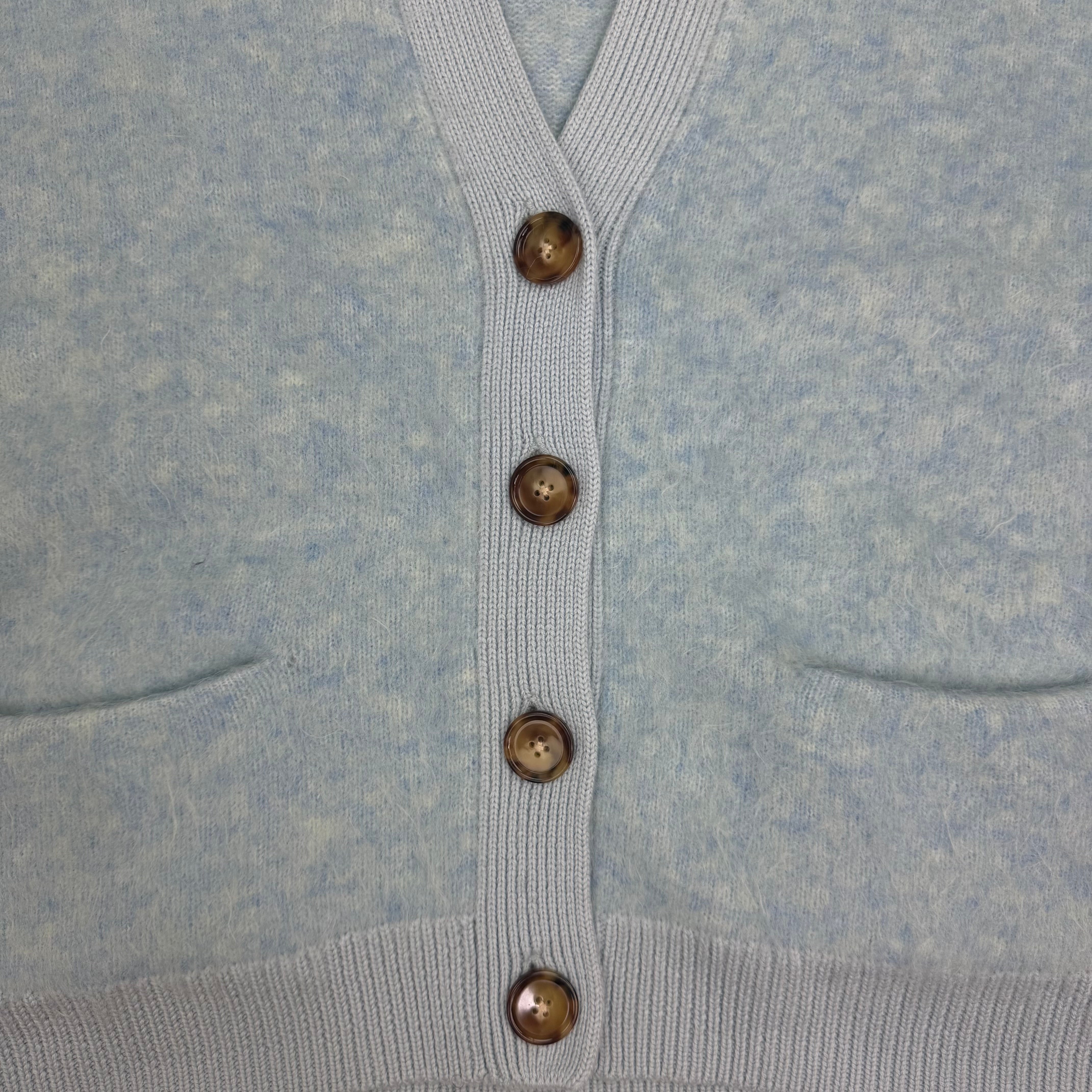 Acne Studios Mohair Blend Cardigan Light Blue