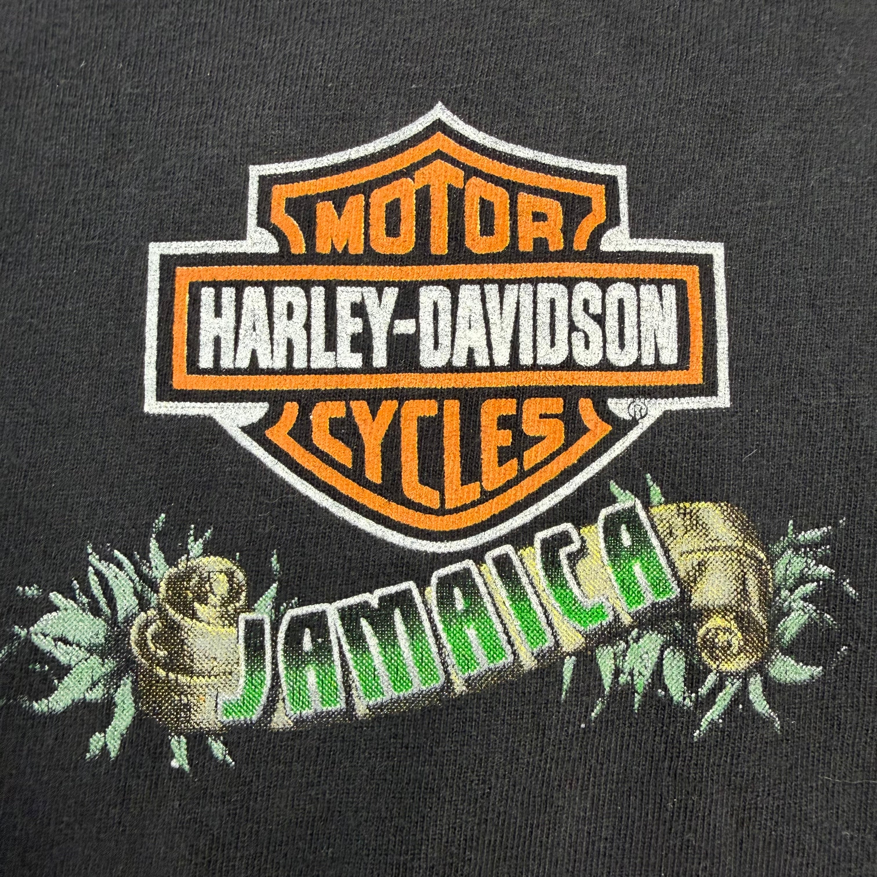 Vintage Harley Davidson Jamaica Tee Black