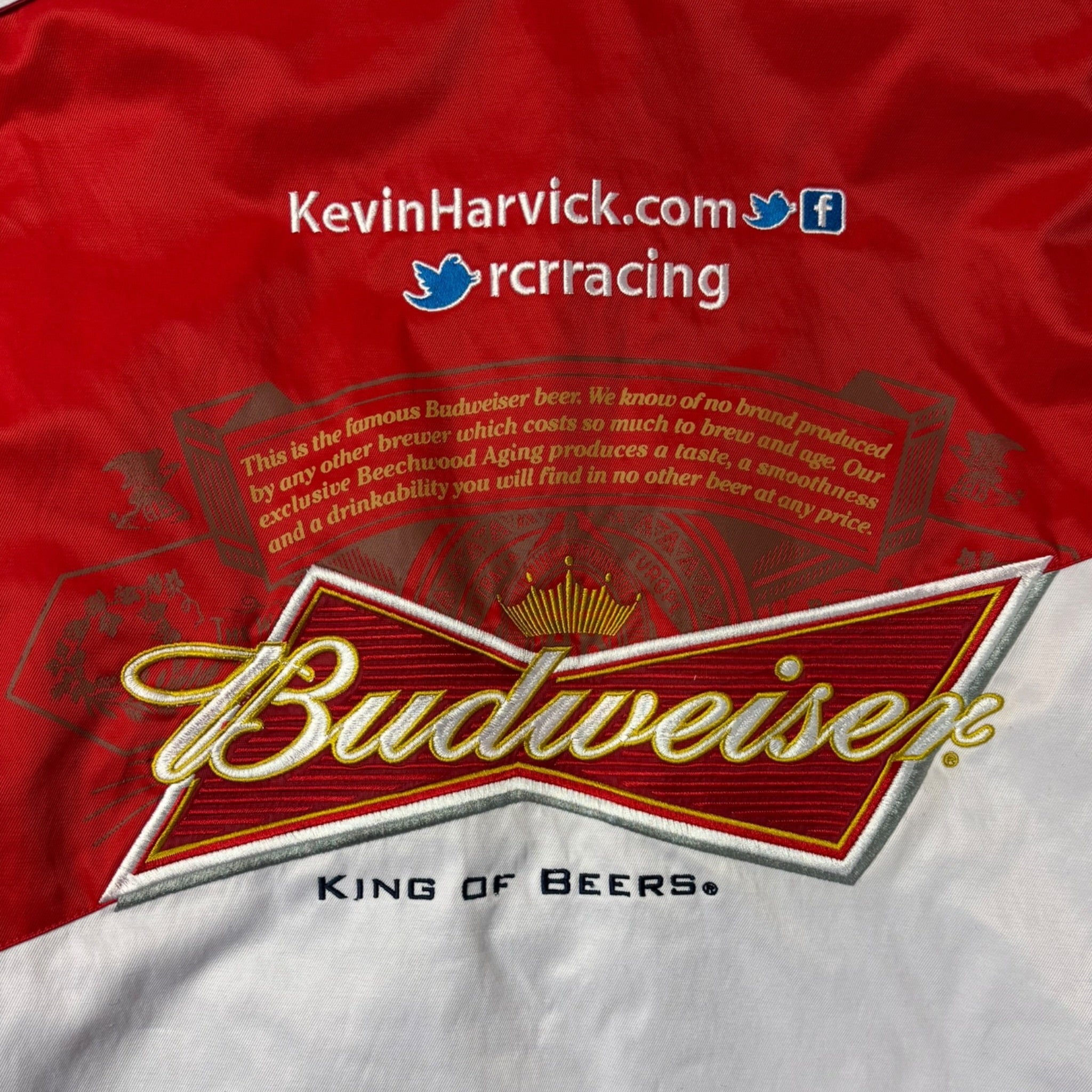 Vintage Budweiser Chase Authentics NASCAR Jacket