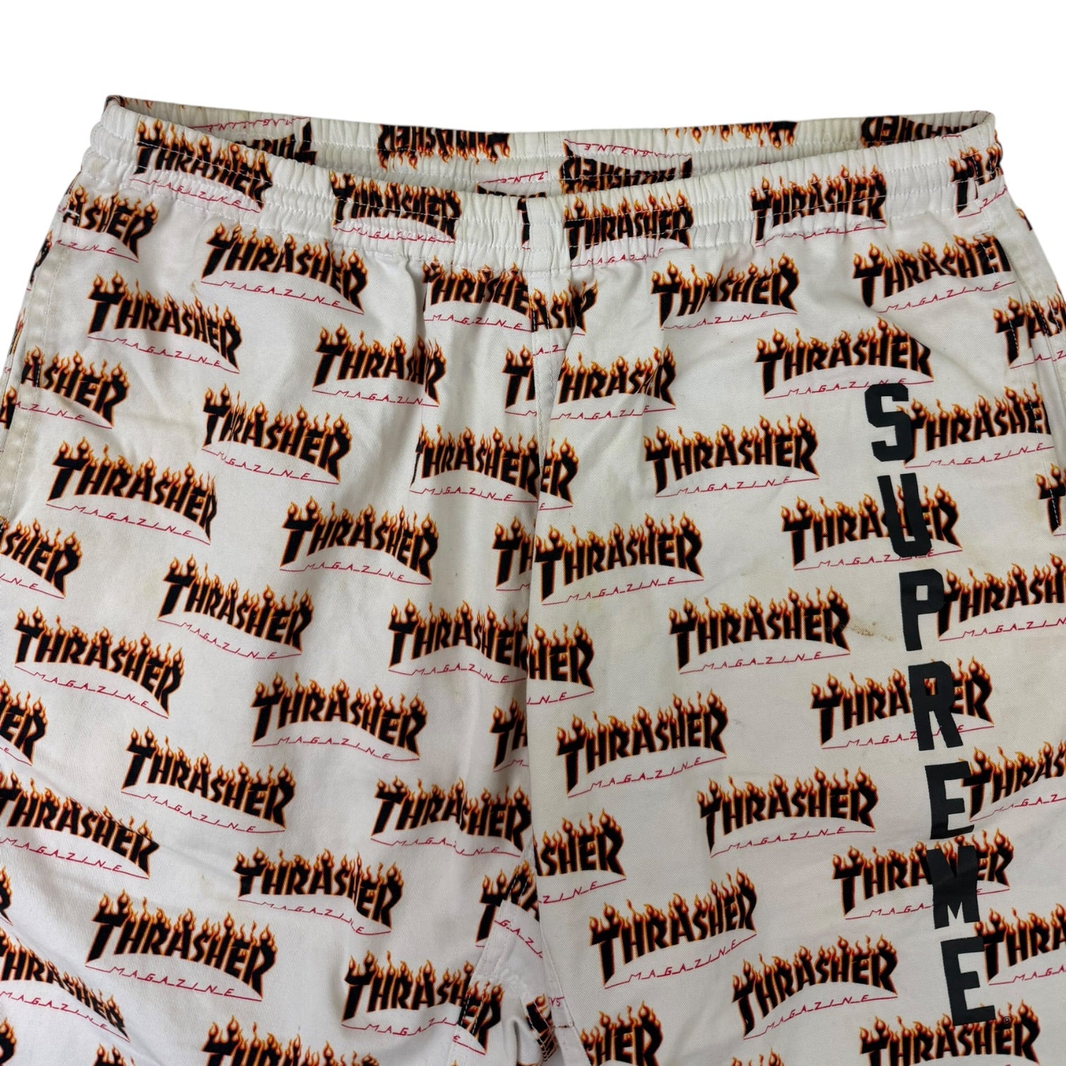 Supreme x Thrasher Skate Shorts White