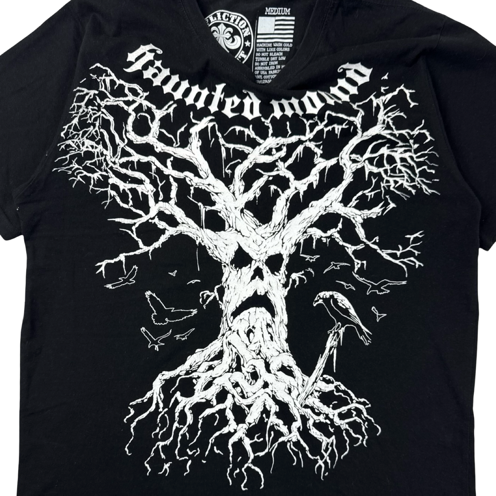 Affliction x Haunted Mound Y2K Semetary T-Shirt