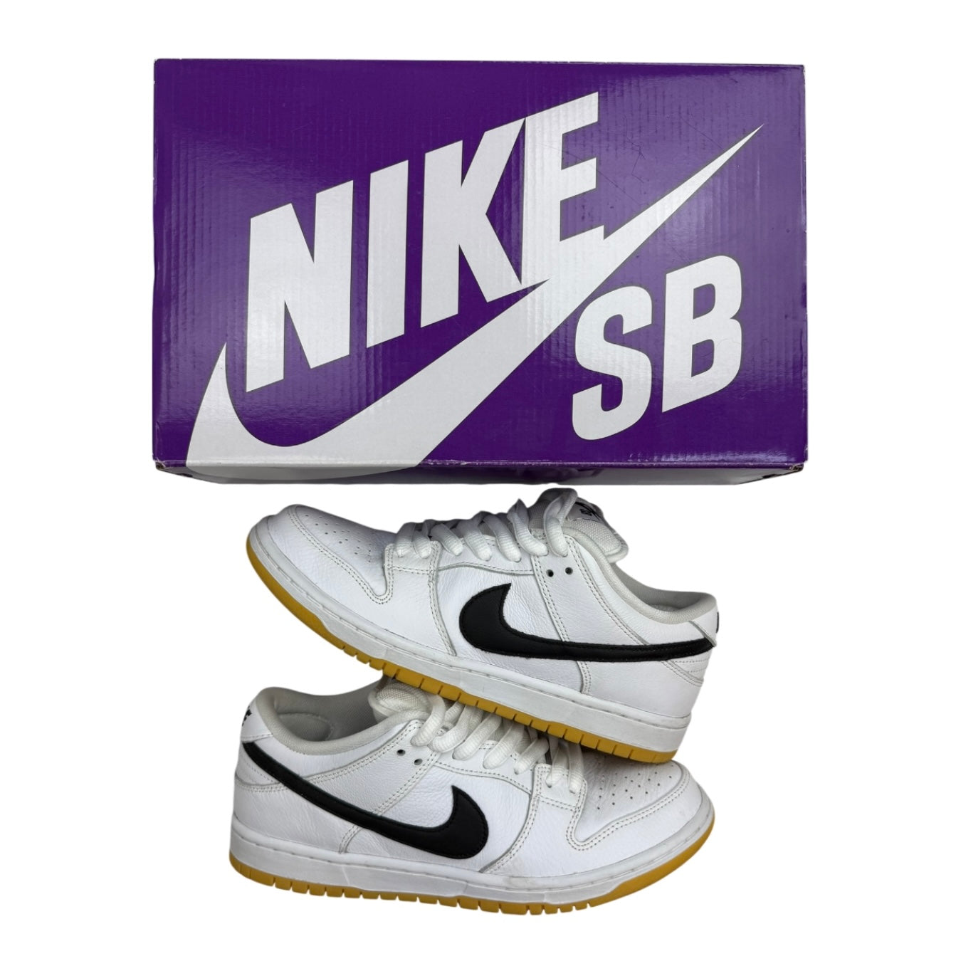 Nike SB Dunk Low Pro White/Gum (Used)