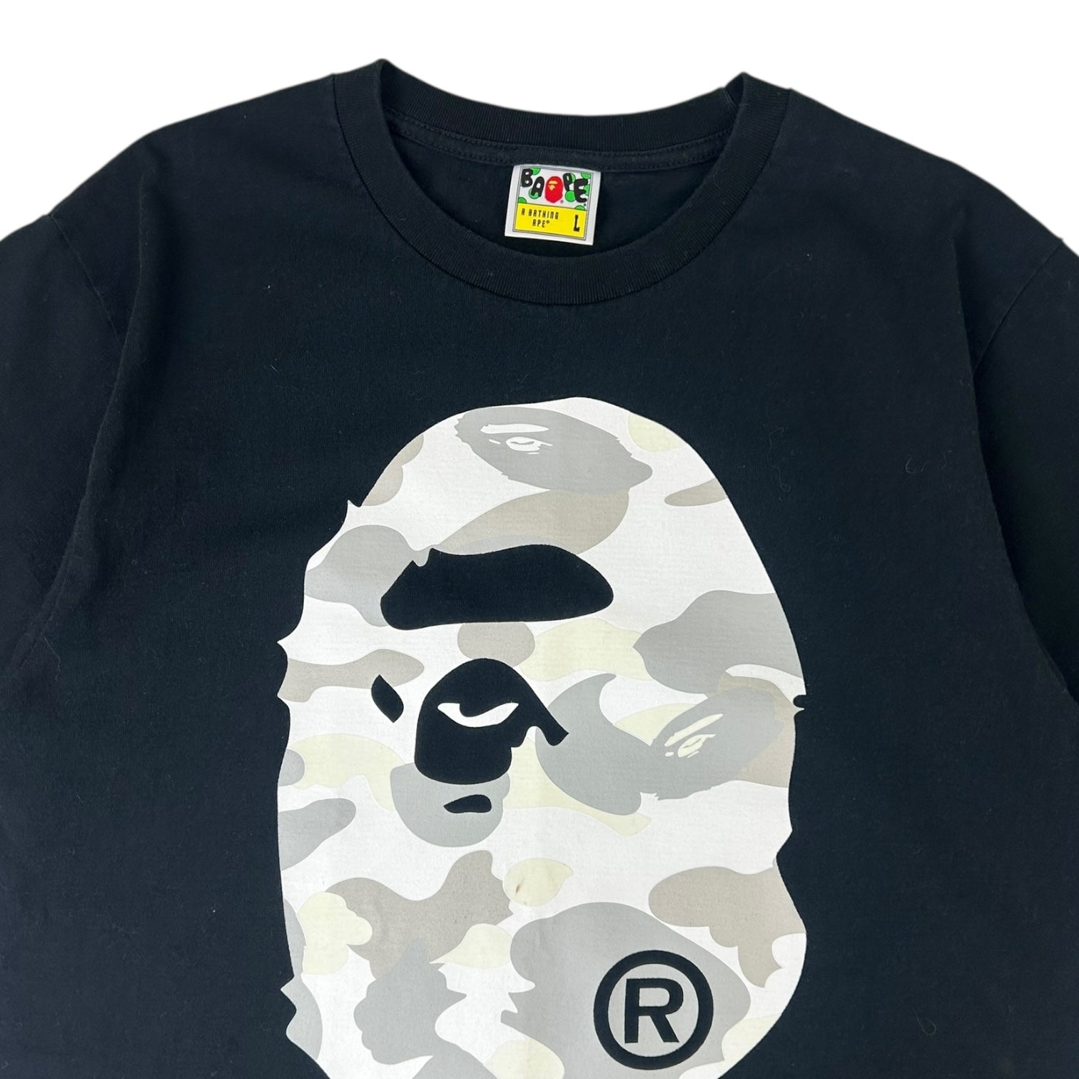 Bape City Camo Big Ape Head T-Shirt Black