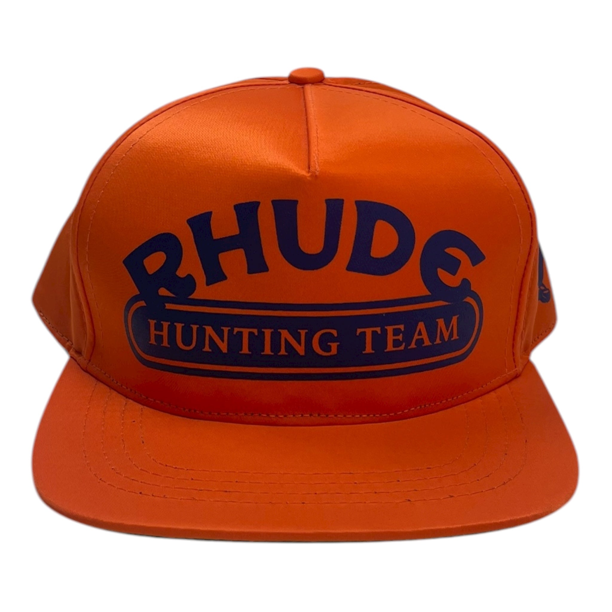 Rhude Hunting Team Nylon Strap Back Hat Orange