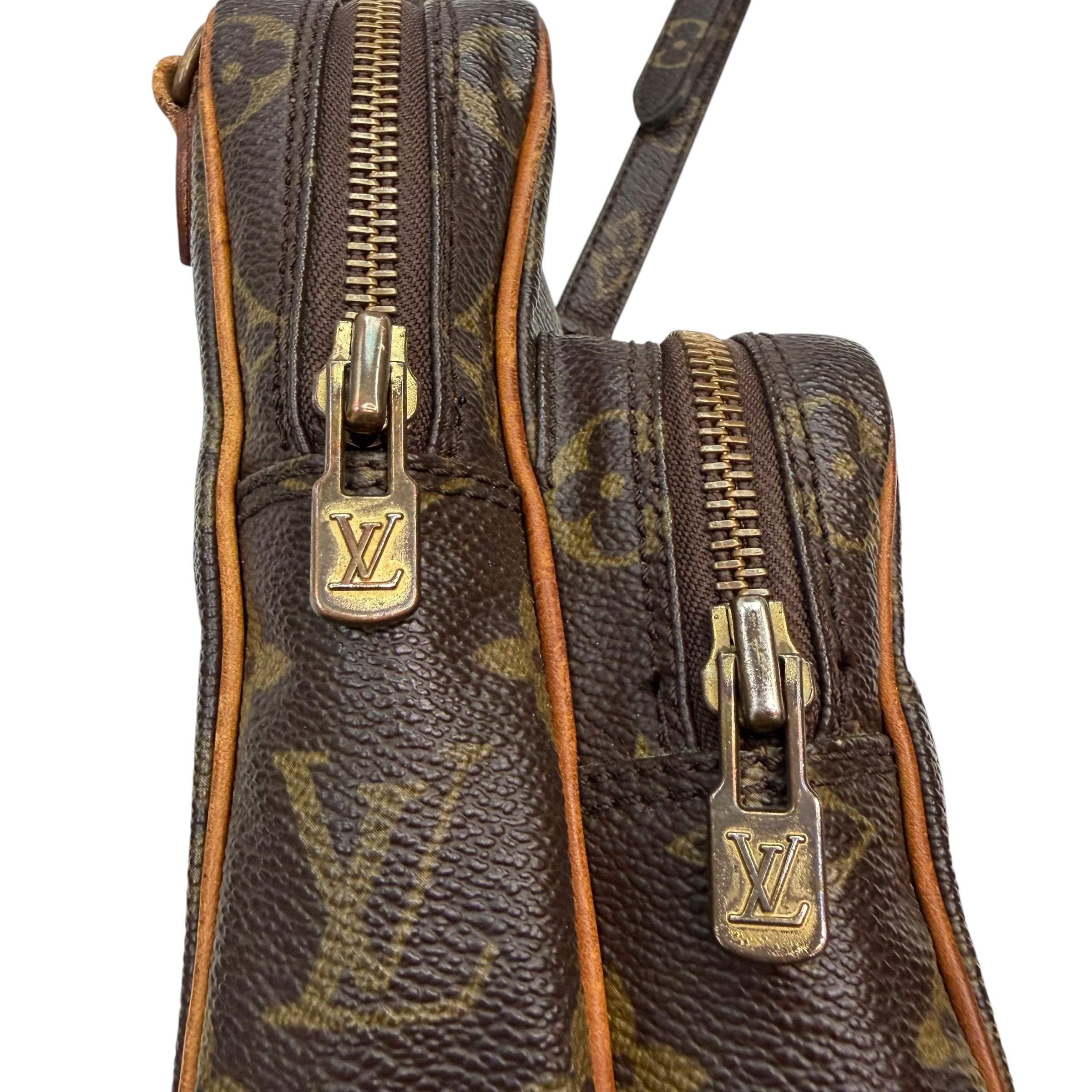Vintage Louis Vuitton Amazone Mini Monogram Shoulder Bag Brown