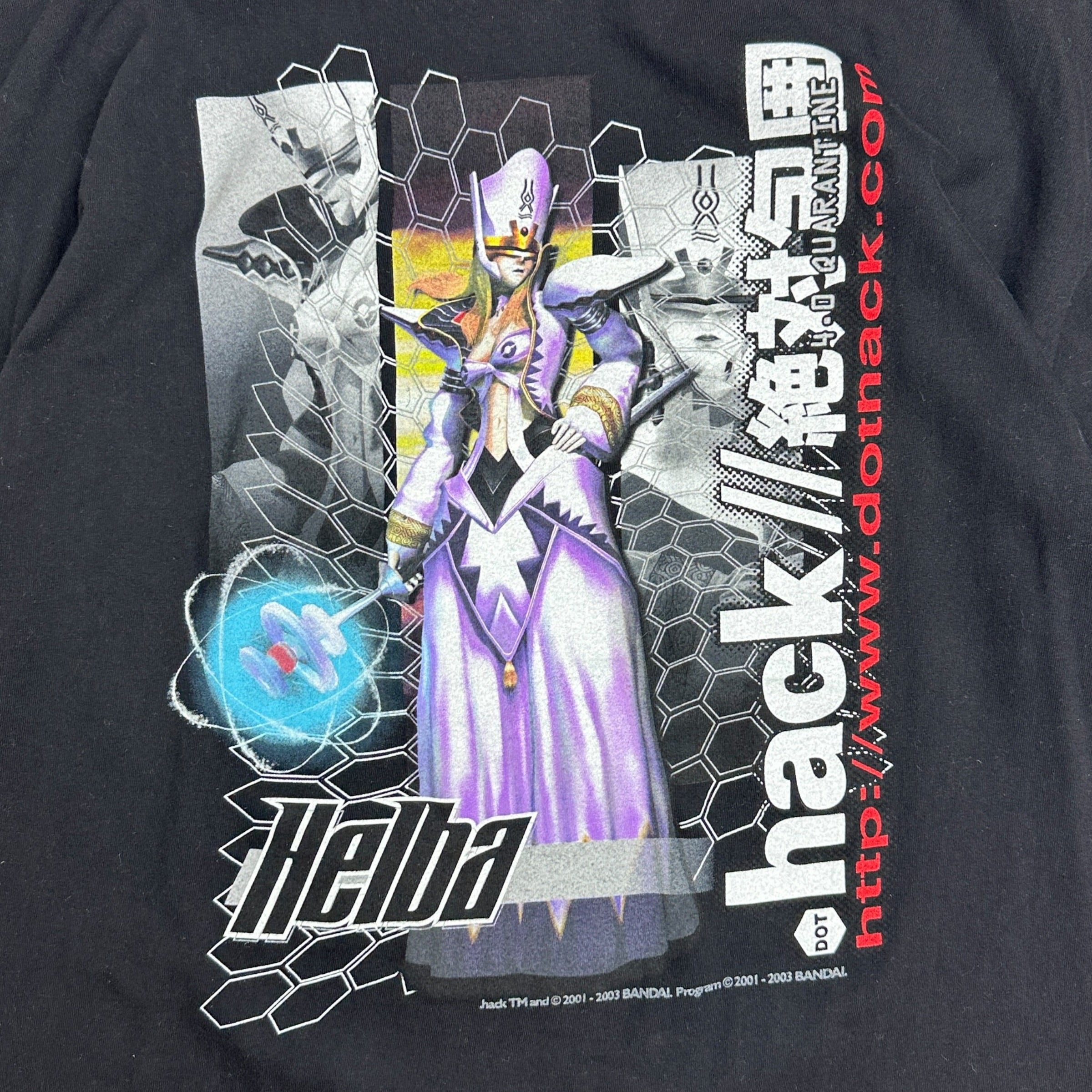 2001 Dot Hack Quarantine Helba Anime Tee Black