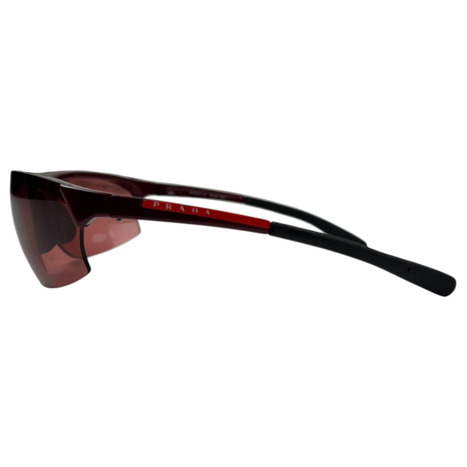 Prada Sport Red Wrap Racing Sunglasses