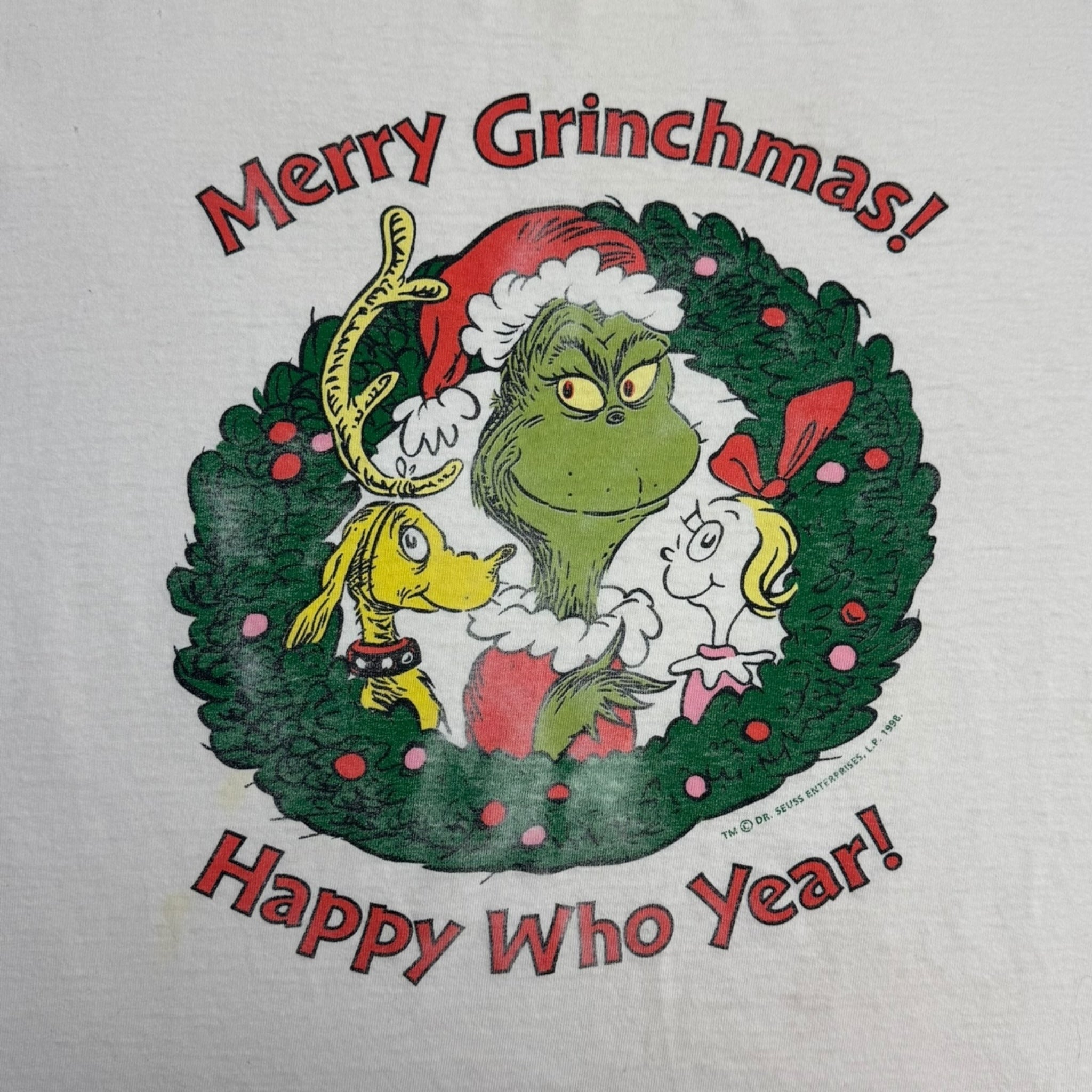 1998 Merry Grinchmas Dr. Seuss Christmas T-Shirt