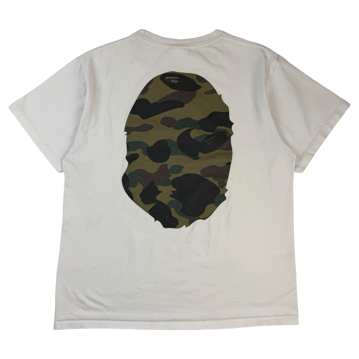 Bape 1st Camo Big Ape Head T-Shirt White