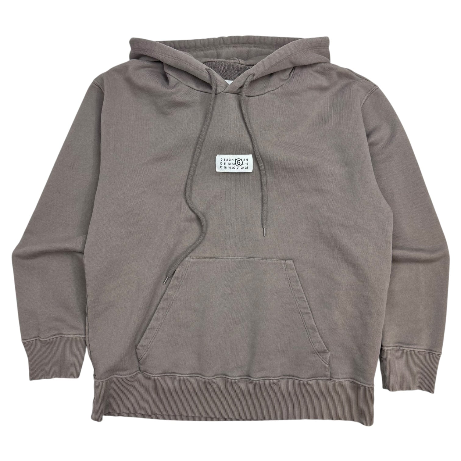 MM6 Maison Margiela Numbers Motif Hoodie Brown