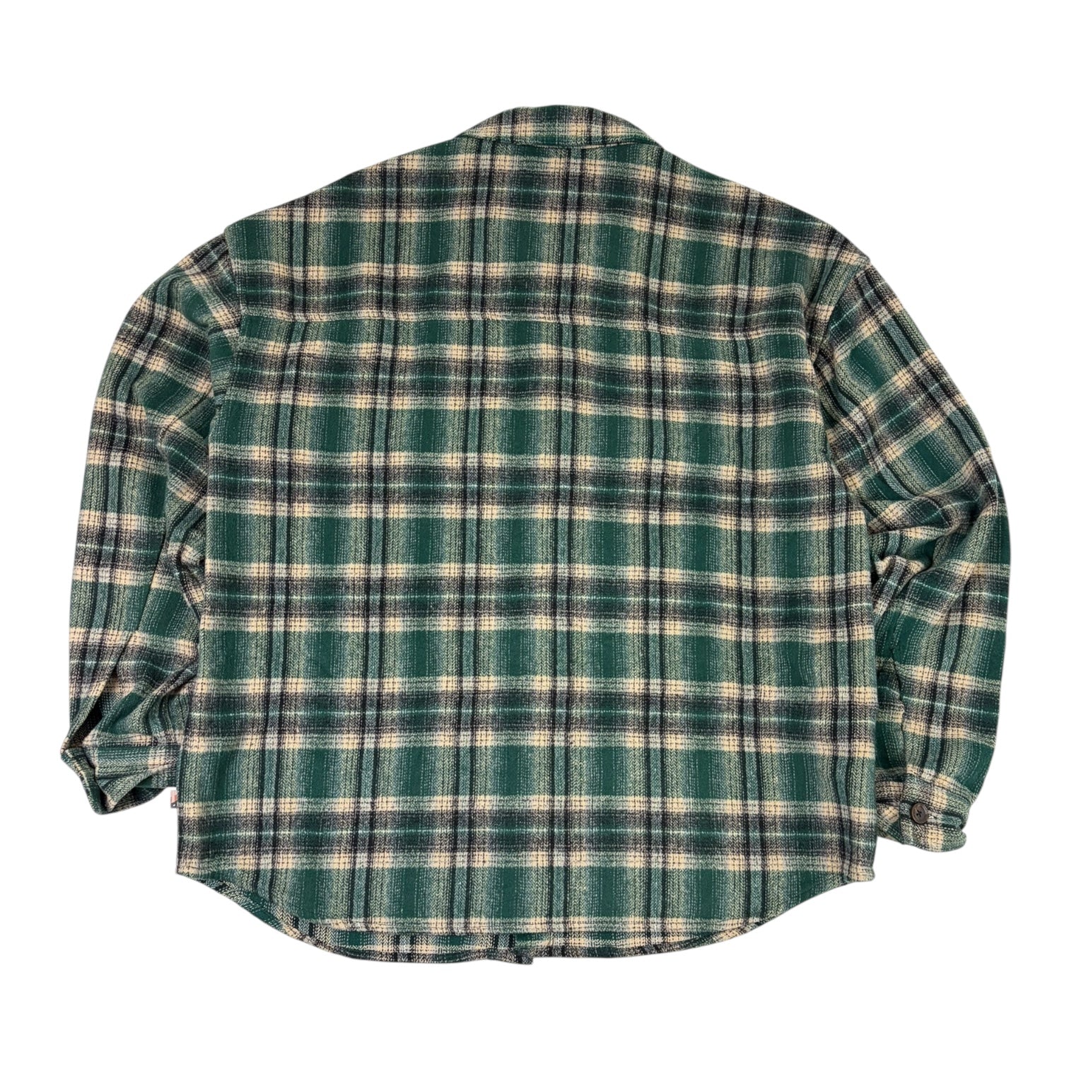 Honor The Gift Nostalgia Plaid Flannel Button Up Green