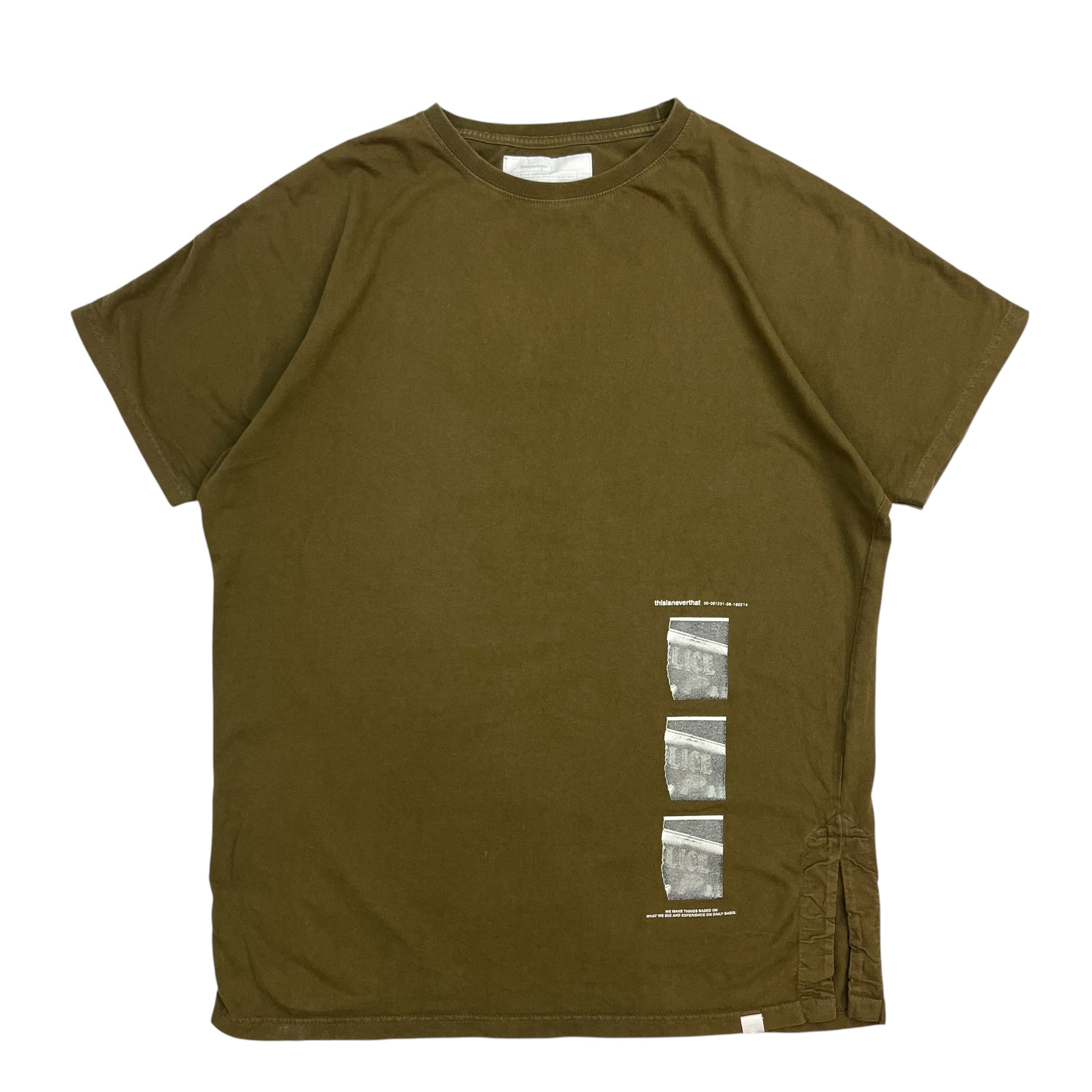 thisisneverthat Photo Tee Olive
