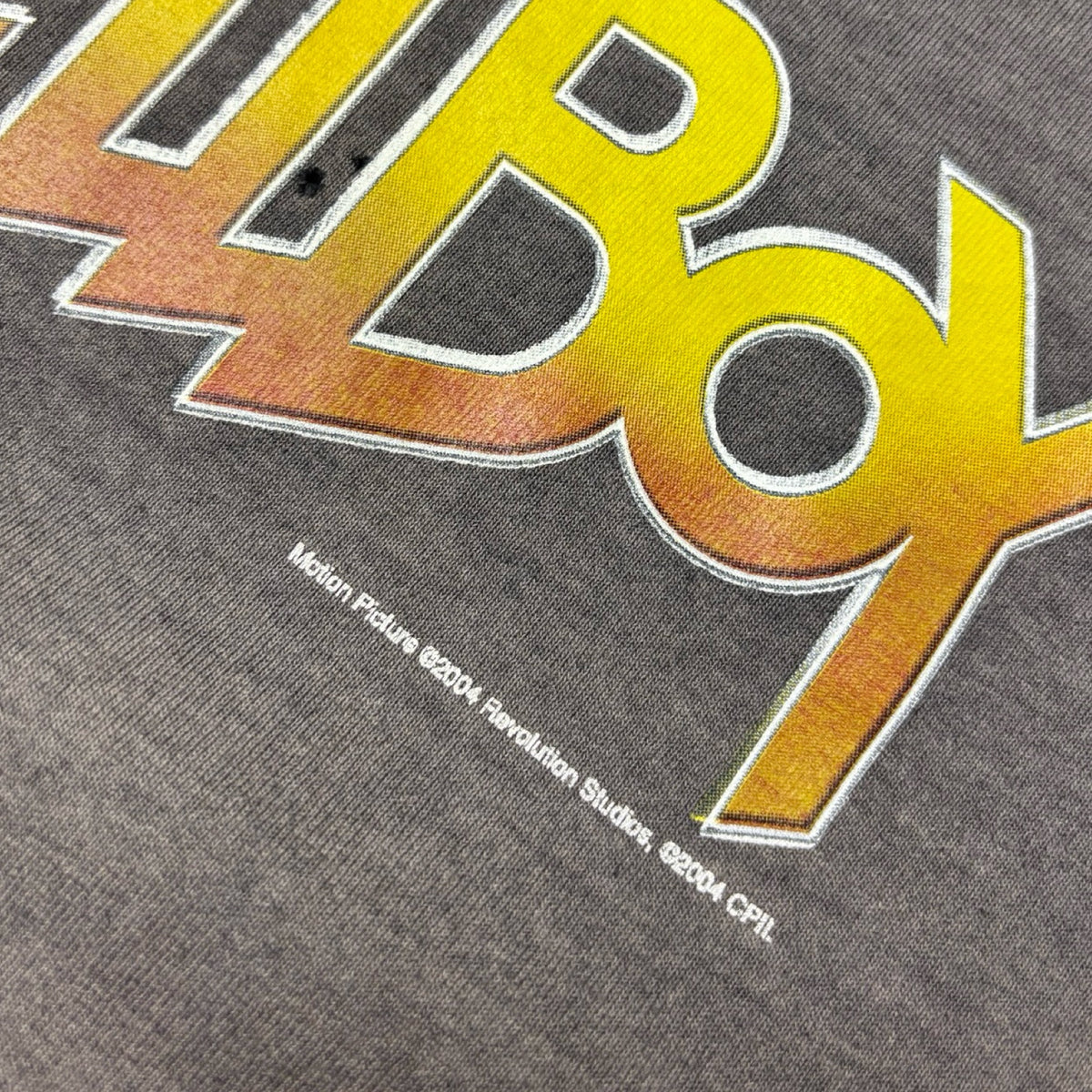 2004 Hellboy Movie Promo T-Shirt Heavily Faded