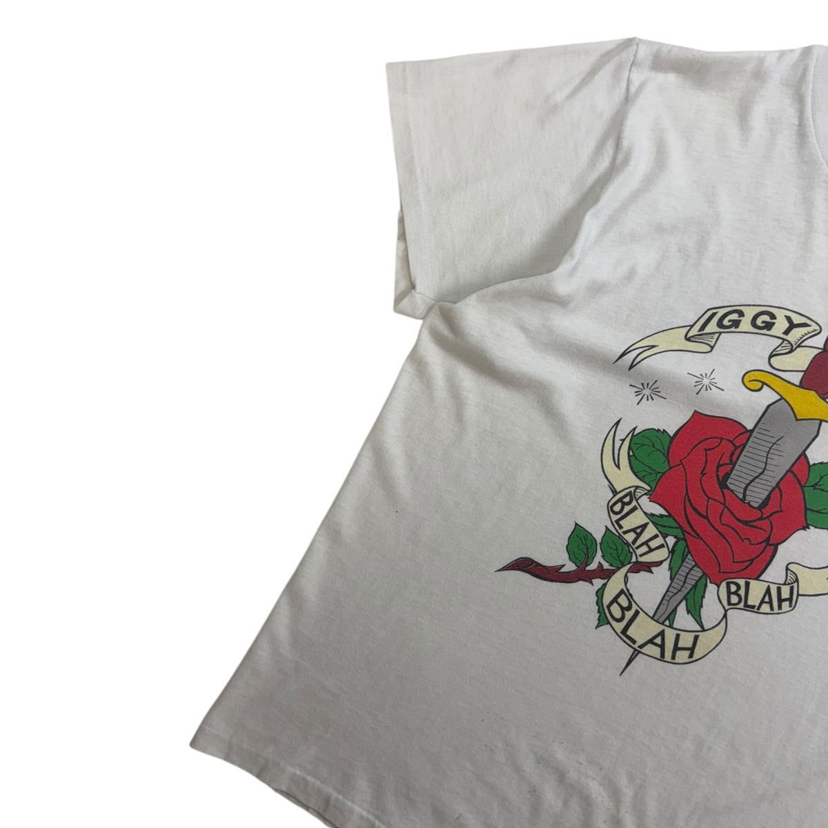 Vintage Iggy Pop Blah Blah T-Shirt White