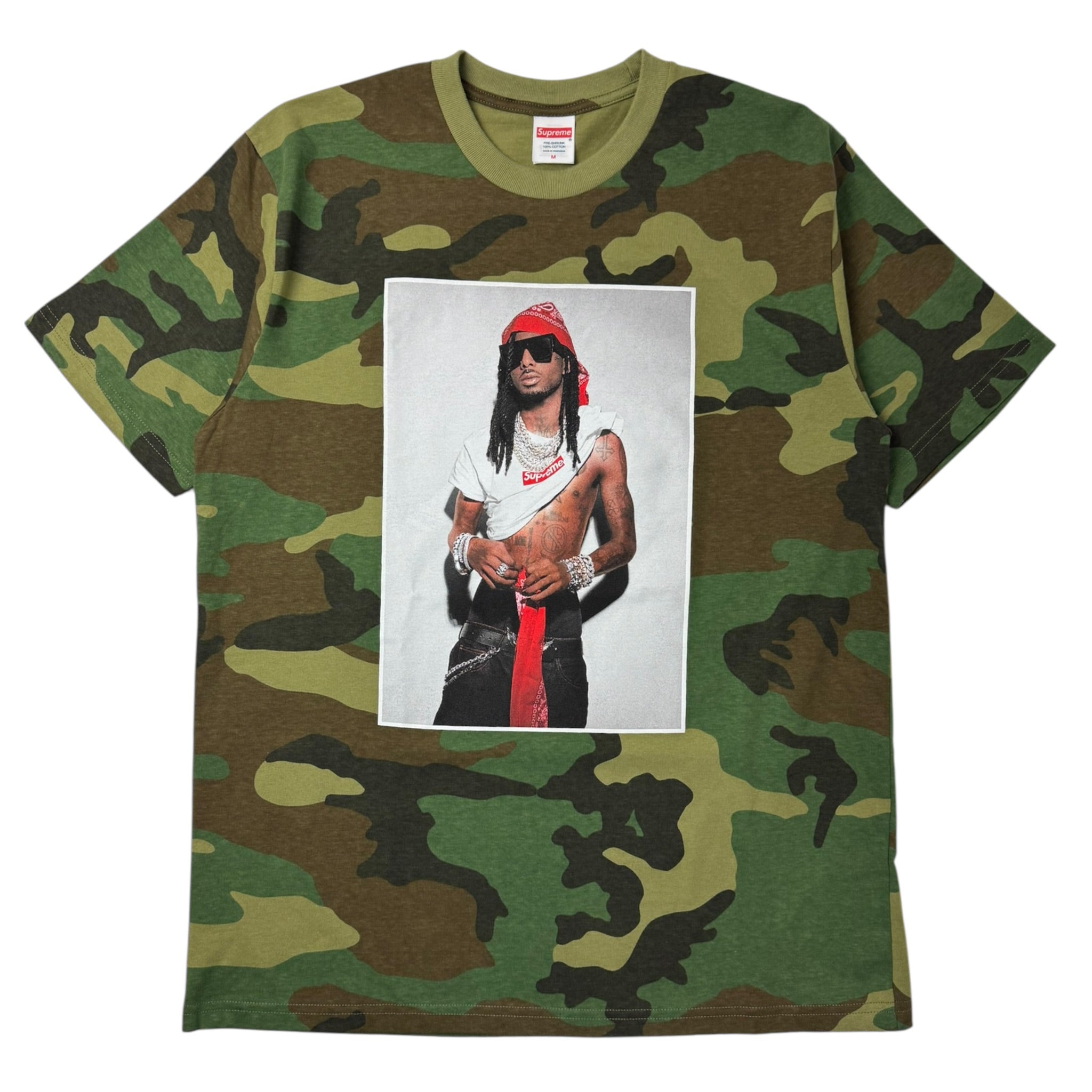 Supreme Playboi Carti Tee Woodland Camo
