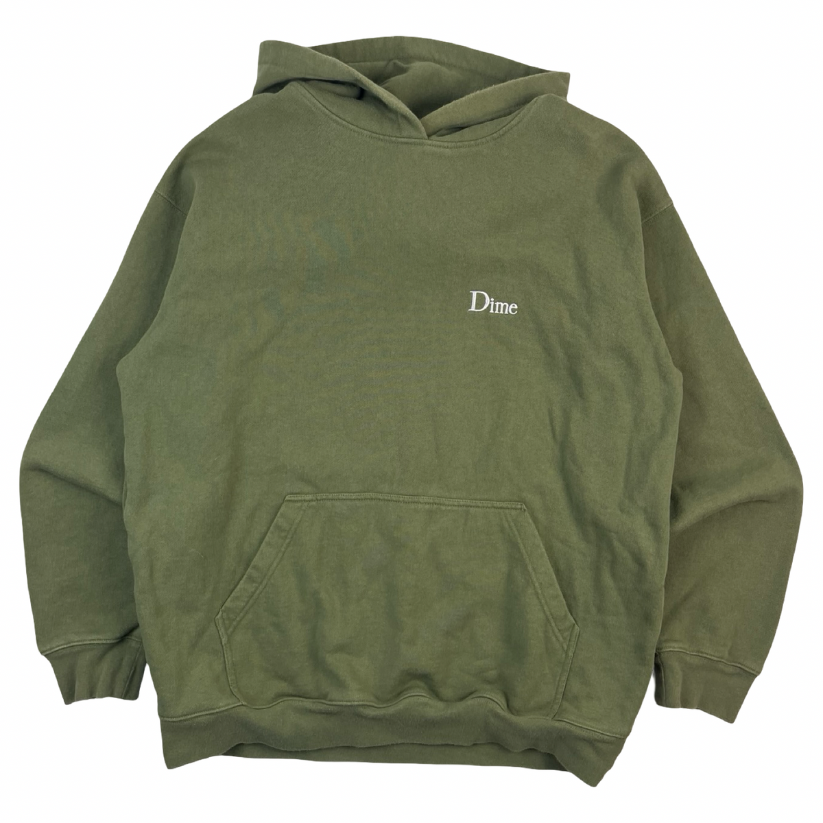 Dime Classic Logo Hoodie Olive