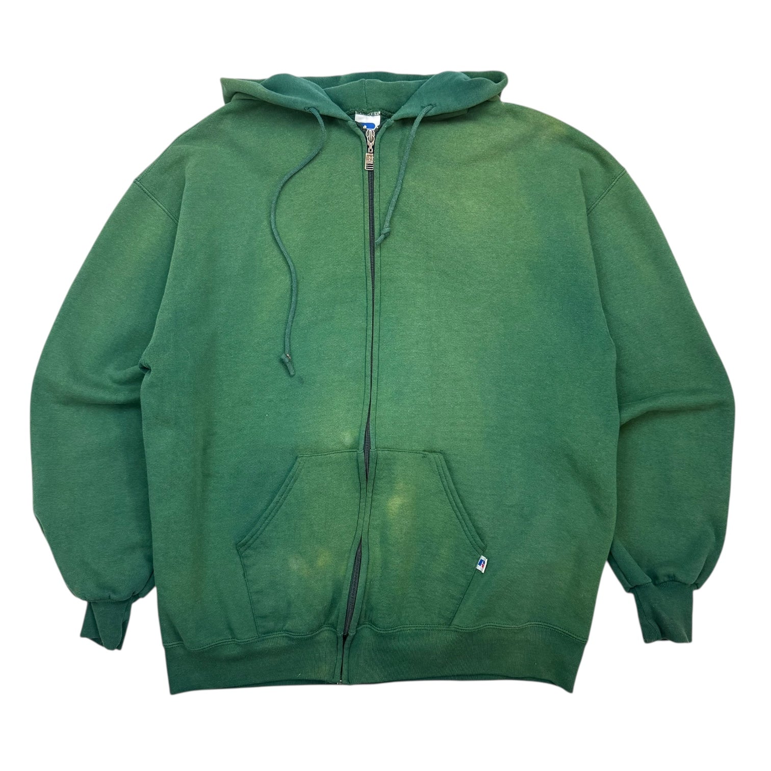 Vintage Russell Athletic Zip Up Sweater Green