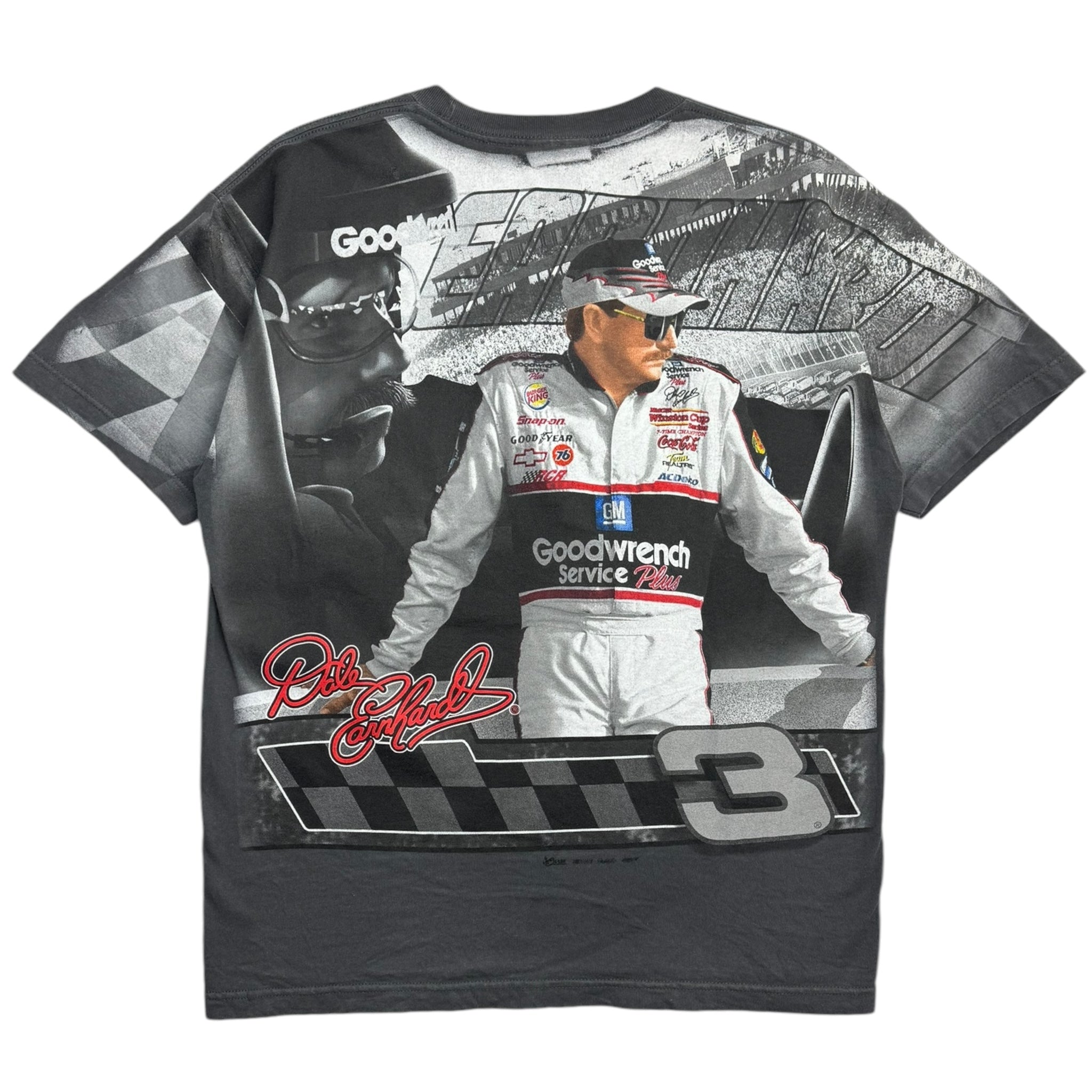 Vintage Dale Earnhardt All Over Print Racing T-Shirt