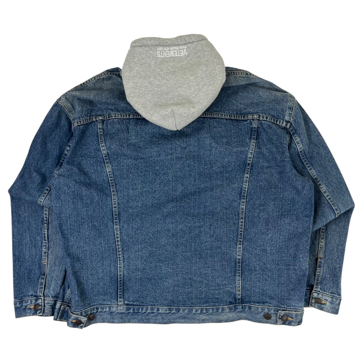 Levi’s x Vetements Hybrid Hoodie Trucker Jacket Denim