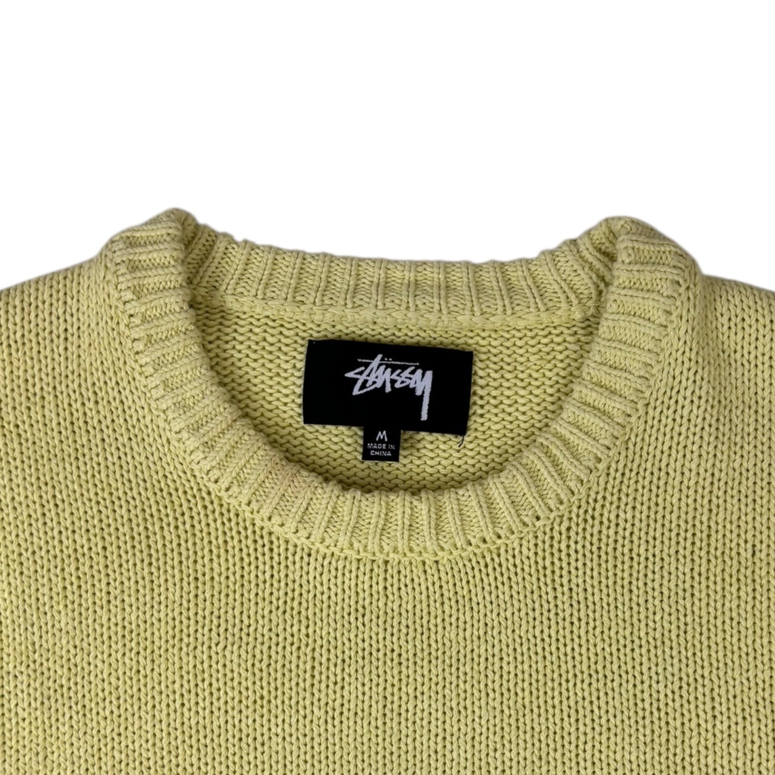 Stussy Surf Team Sweater Faded Lime