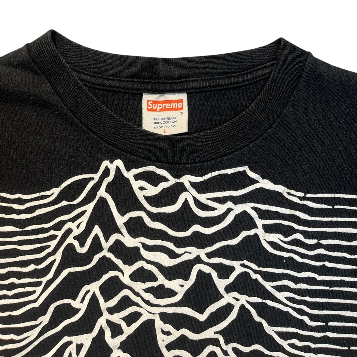 Supreme x Peter Saville Joy Division "Unknown Pleasures" Tee